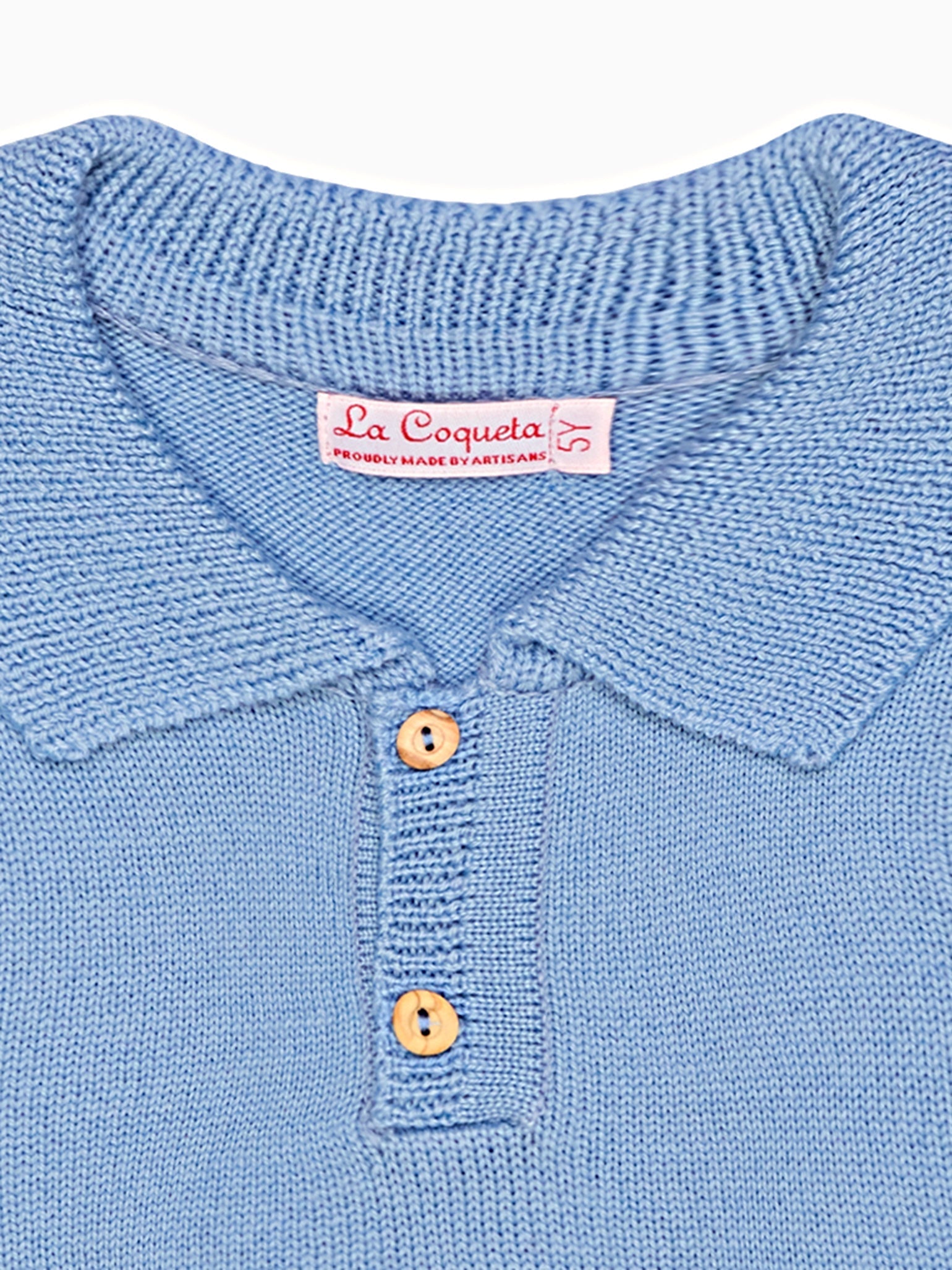 Light Blue Brio Merino Boy Sweater