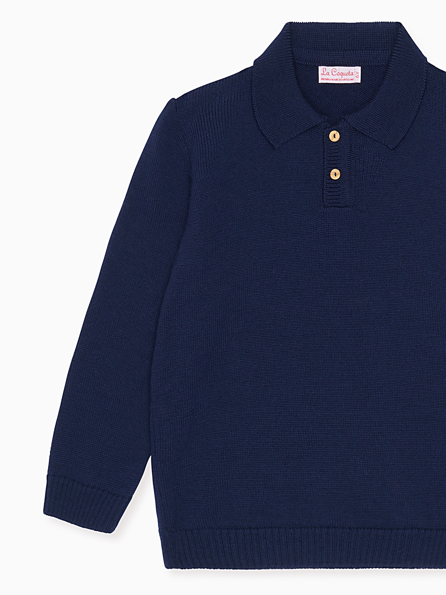 Navy Brio Merino Boy Jumper