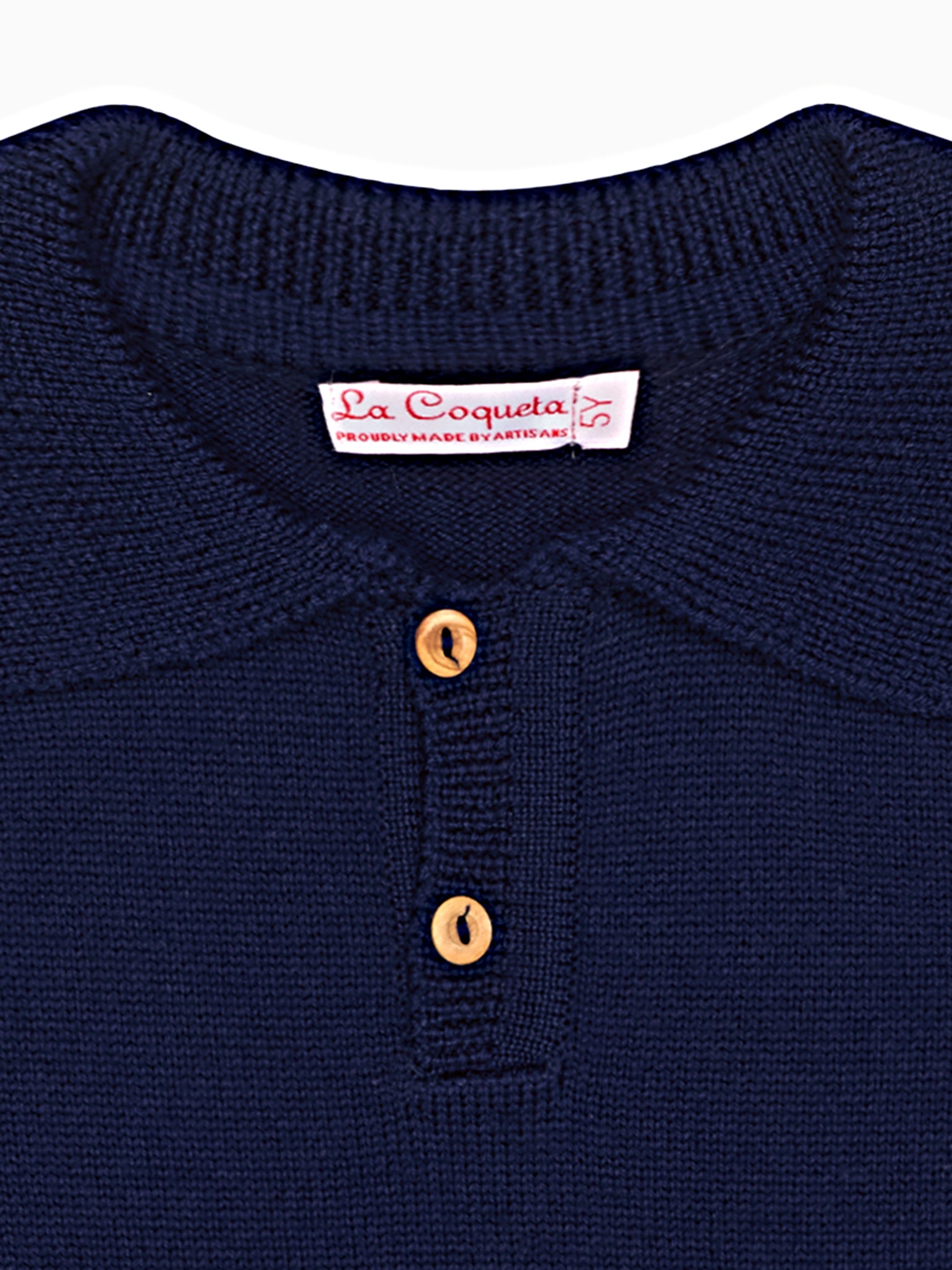 Navy Brio Merino Boy Sweater