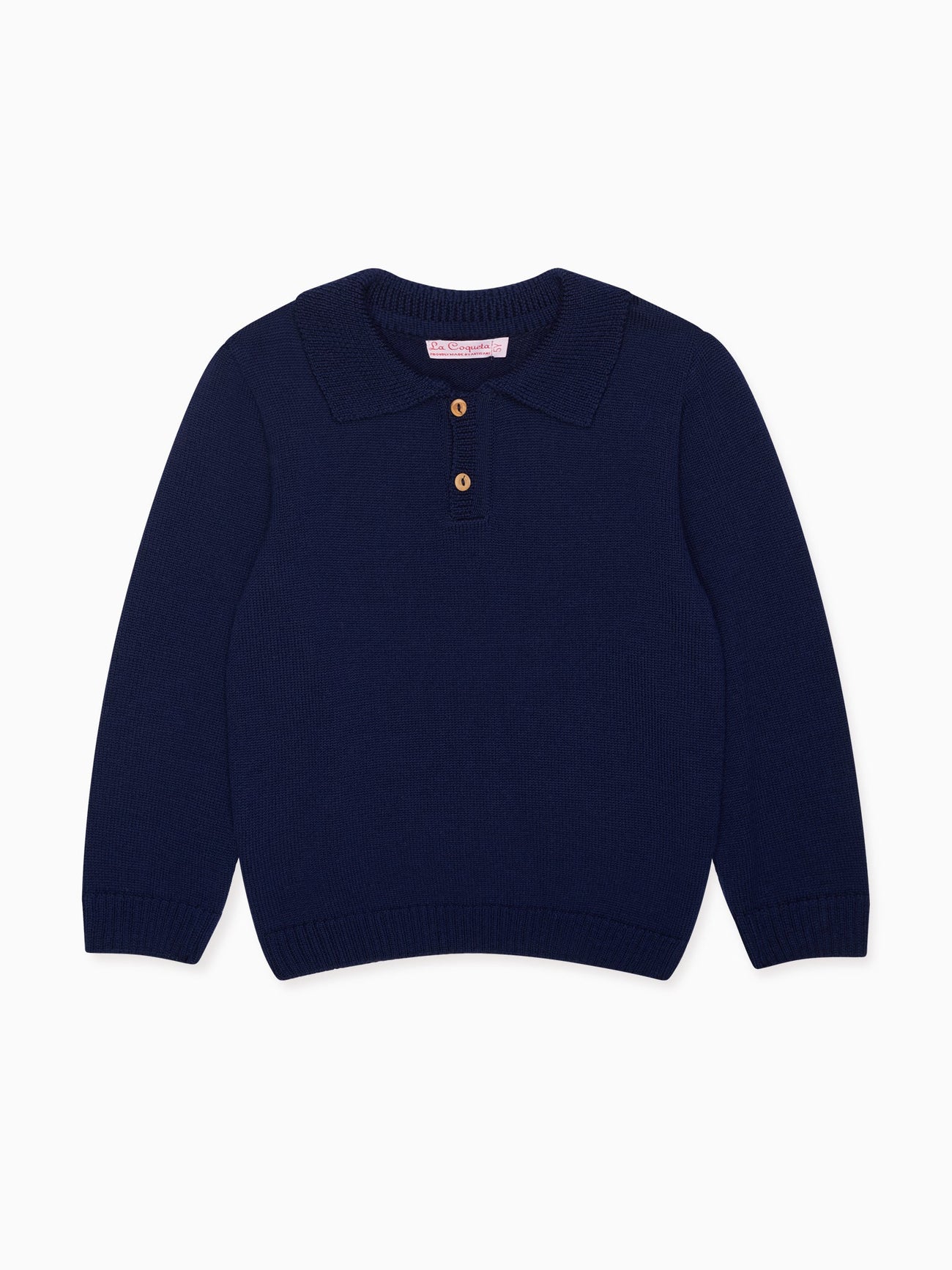 Navy Brio Merino Boy Sweater