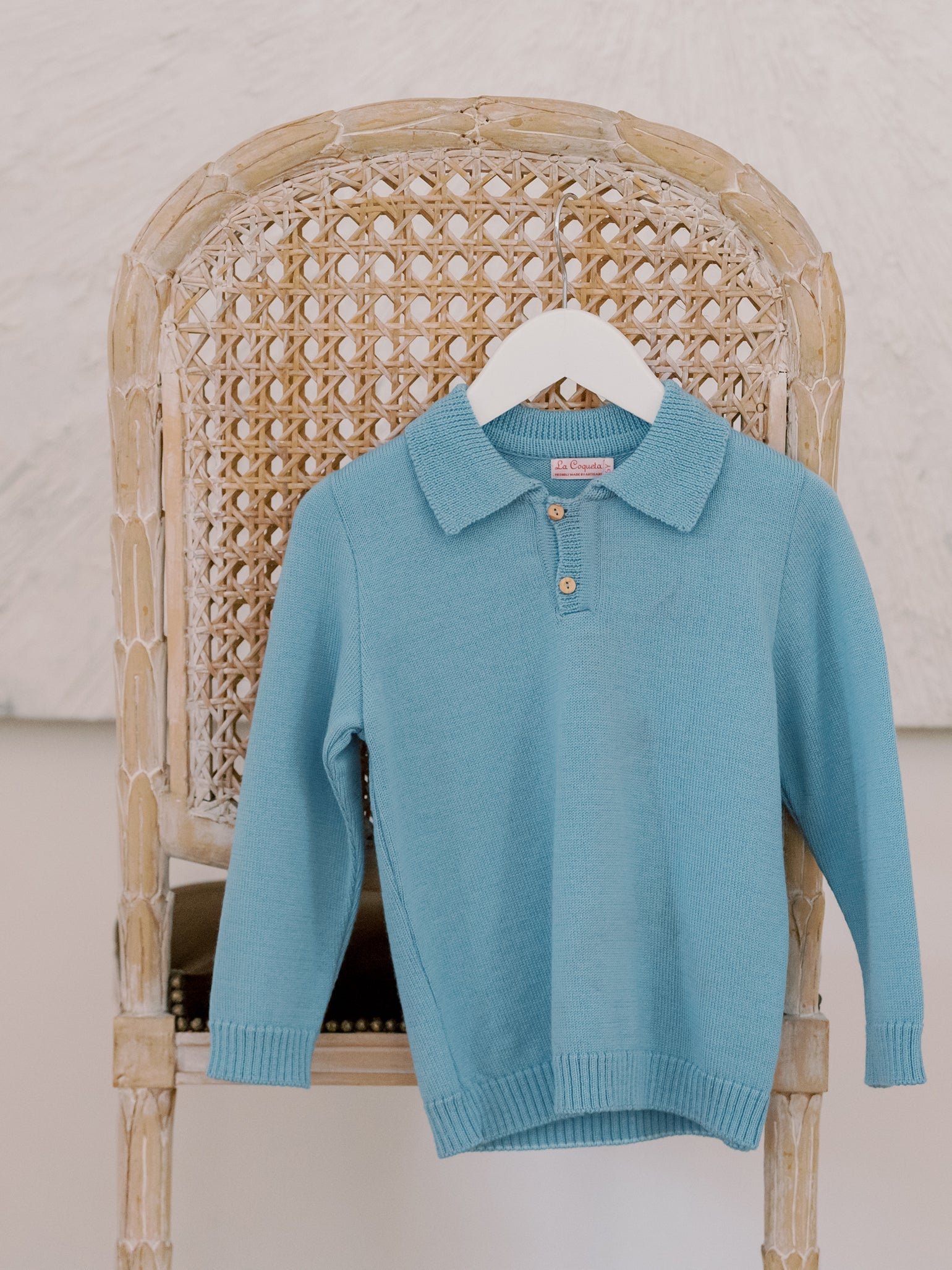 Light Blue Brio Merino Boy Sweater