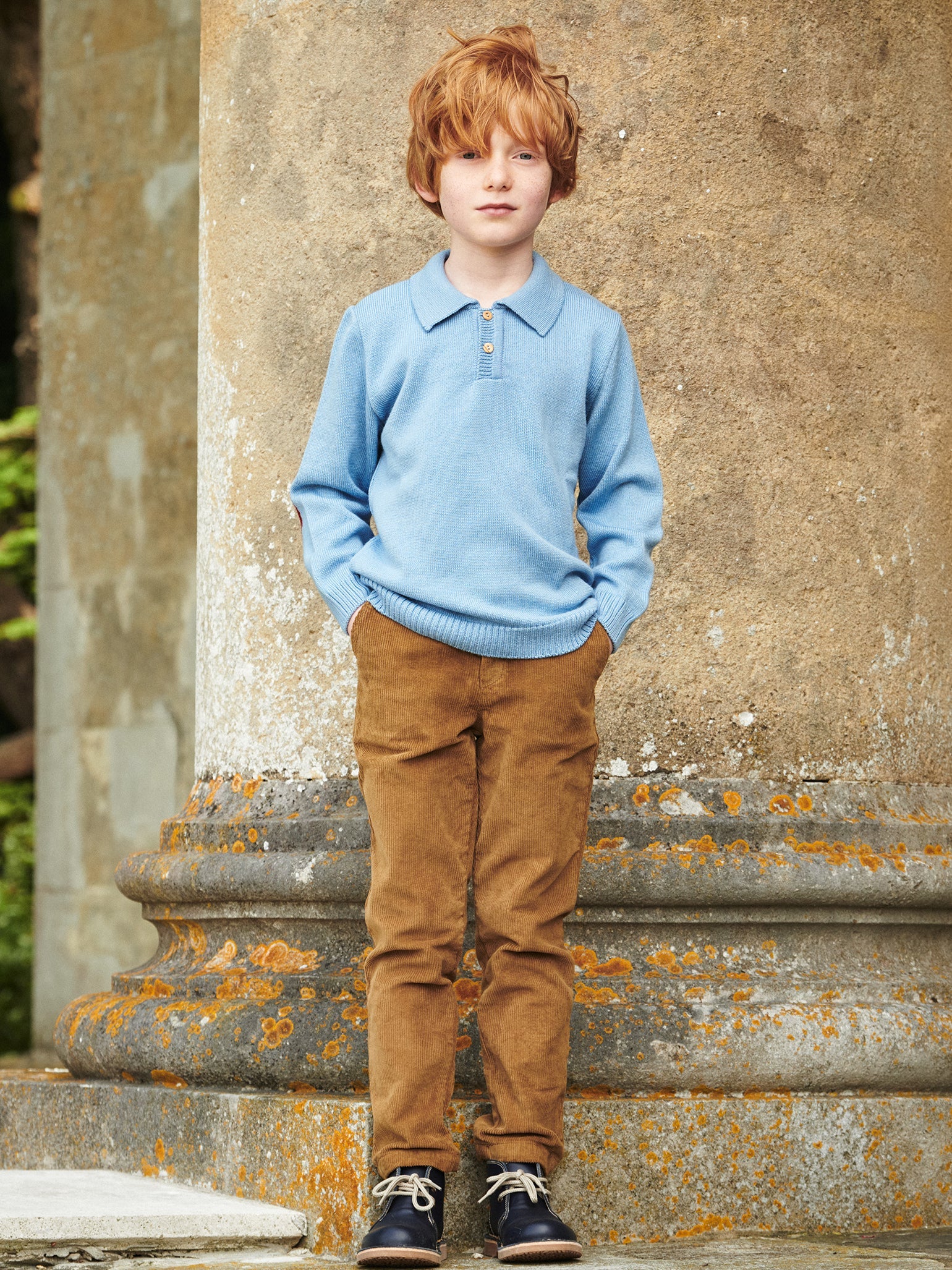 Light Blue Brio Merino Boy Sweater