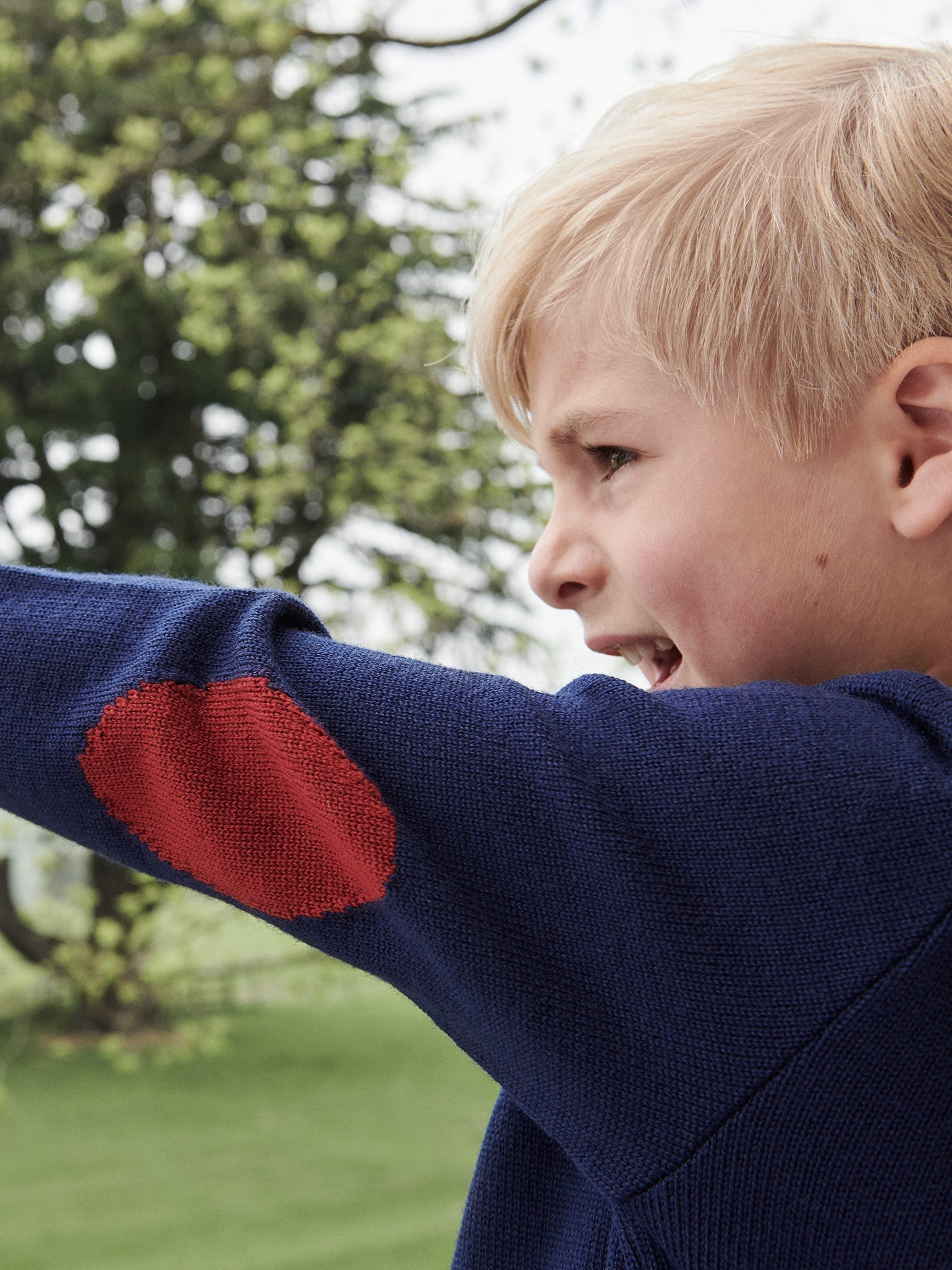 Navy Brio Merino Boy Sweater