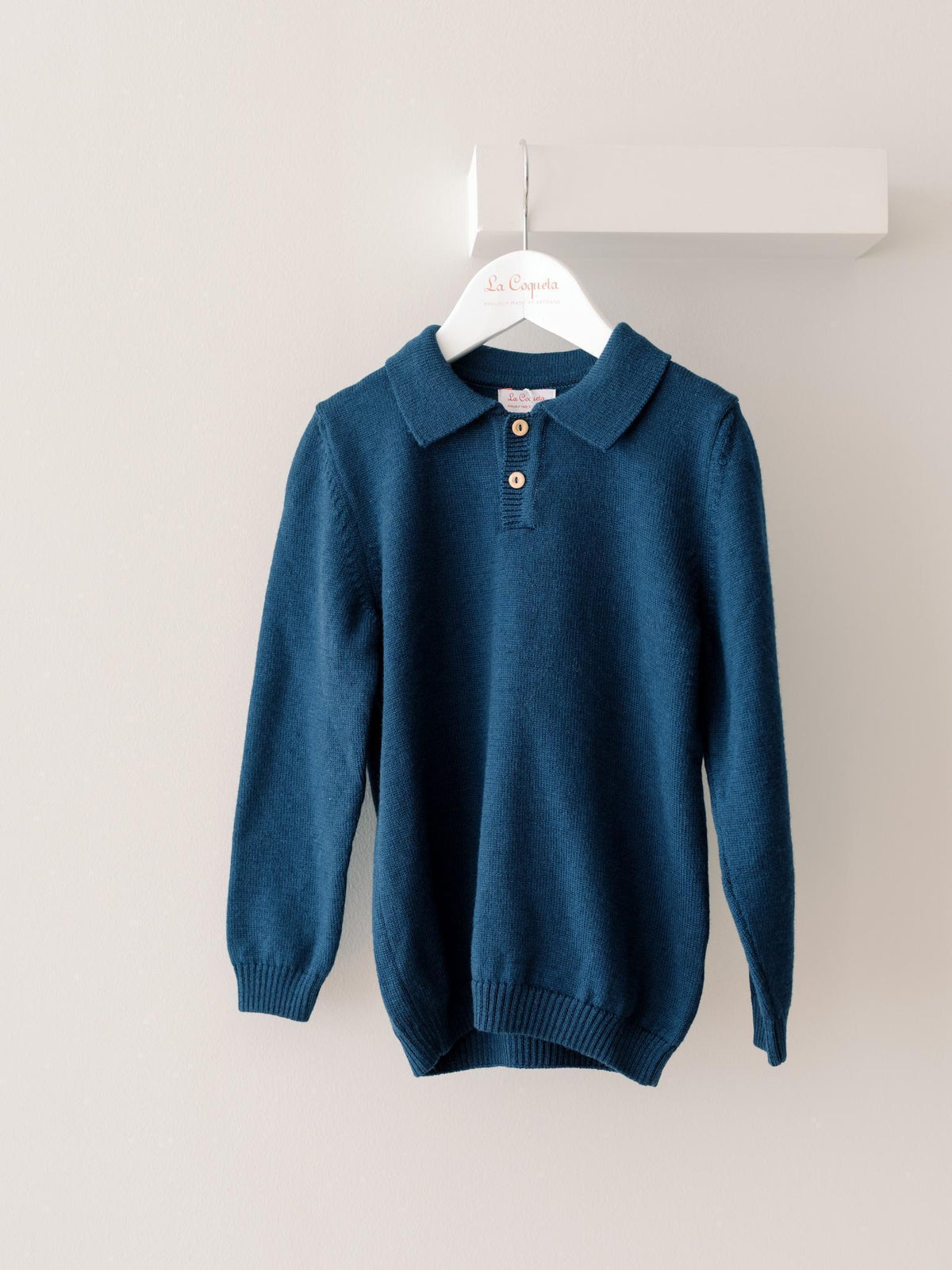 Navy Brio Merino Boy Jumper