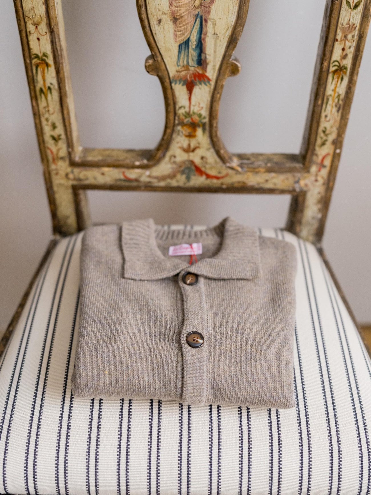 Taupe Brio Merino Boy Cardigan
