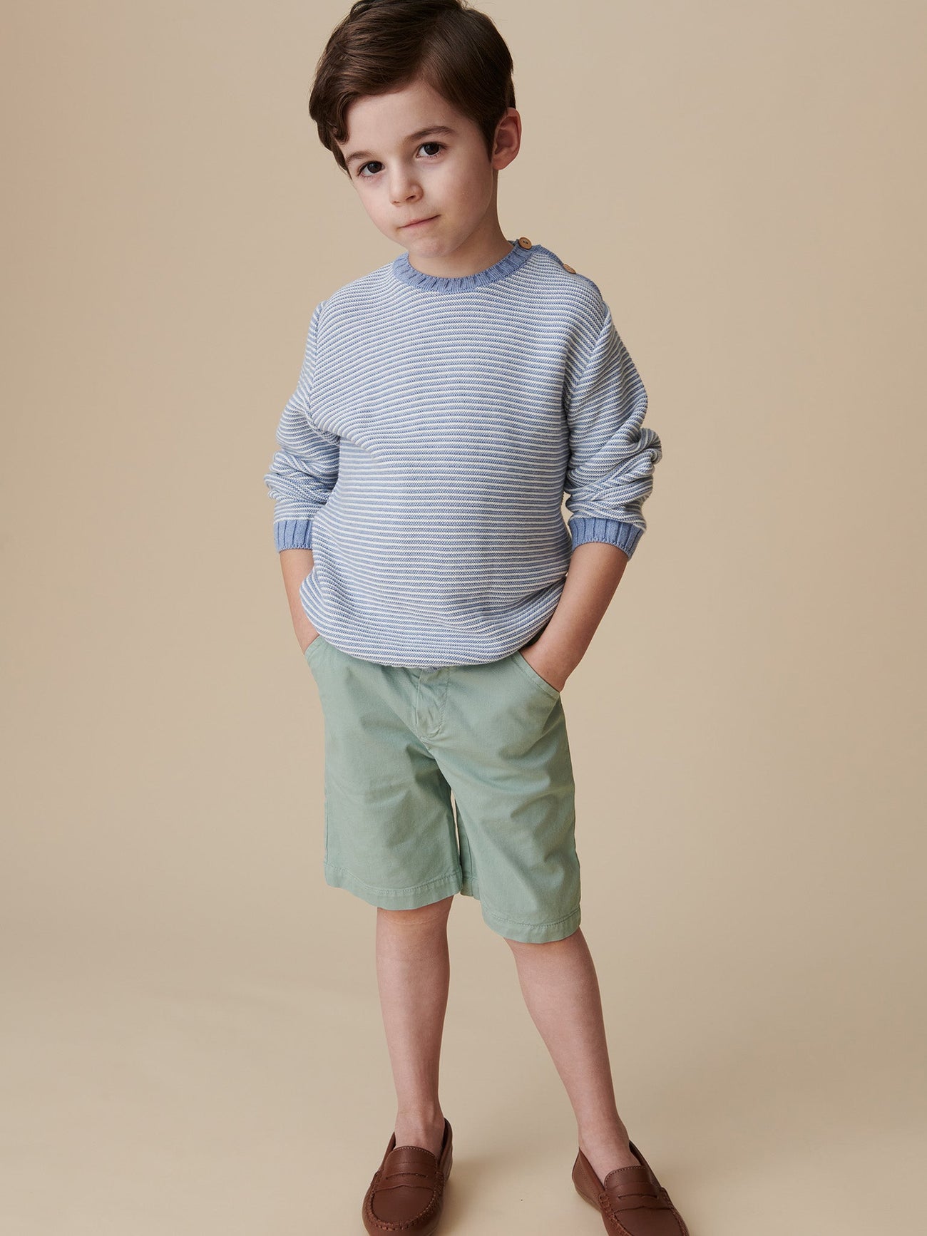 Sage Green Bocusi Boy Chino Shorts