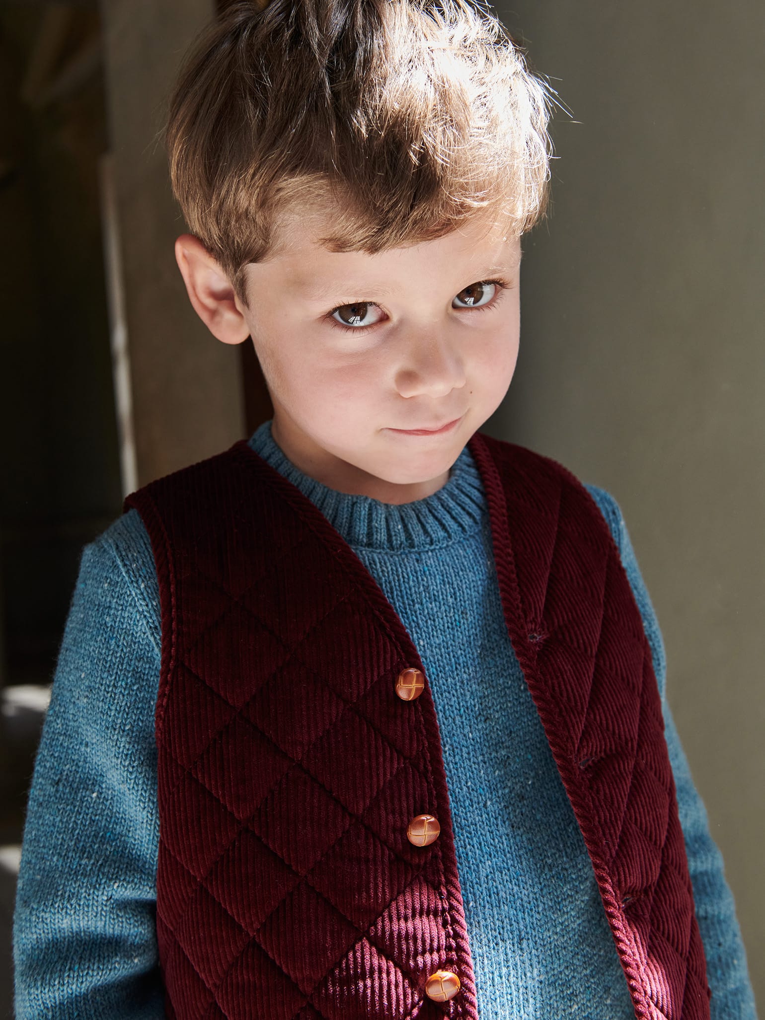 Blue Bromo Merino Boy Sweater