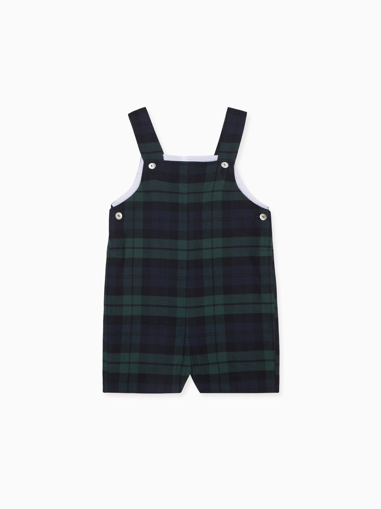 Green Tartan Buganvilla Baby Overalls