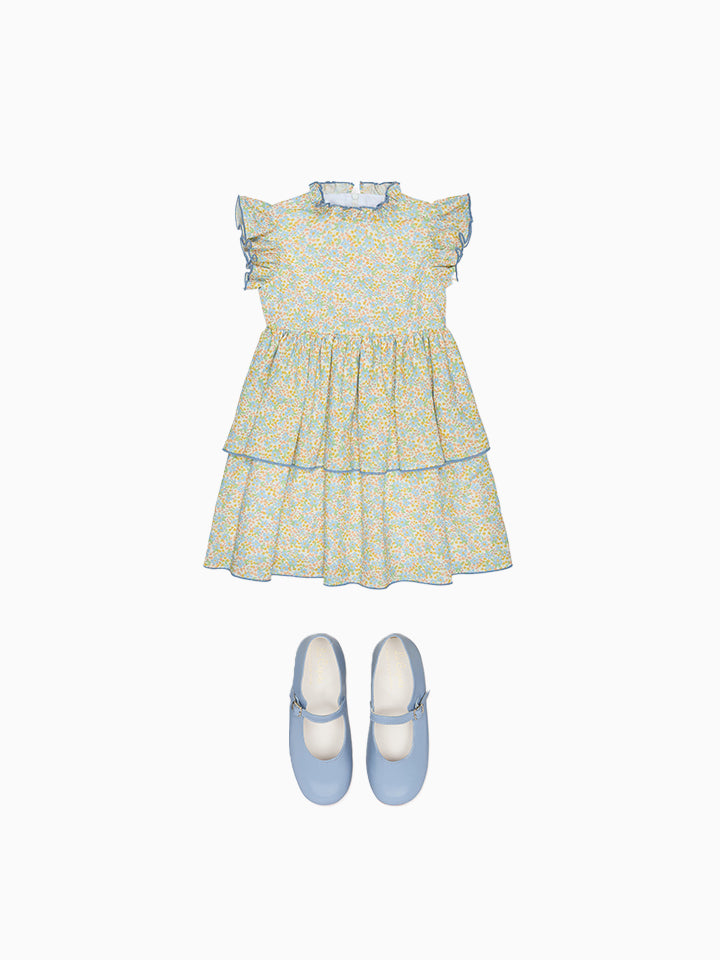 Florencia Dress & Mary Jane Shoes Girl Outfit Bundle