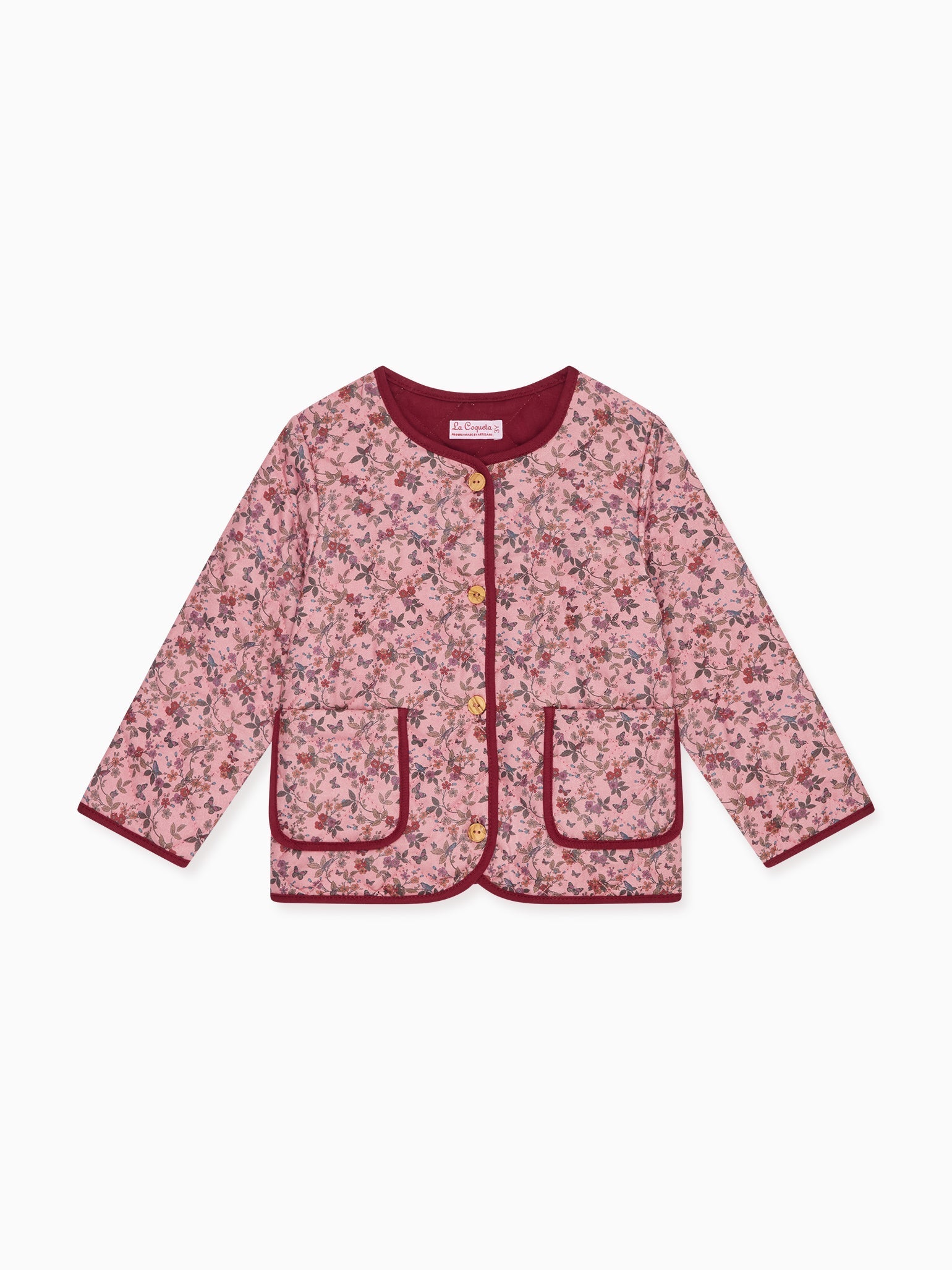 Dusty Pink Floral Calida Baby Girl Jacket