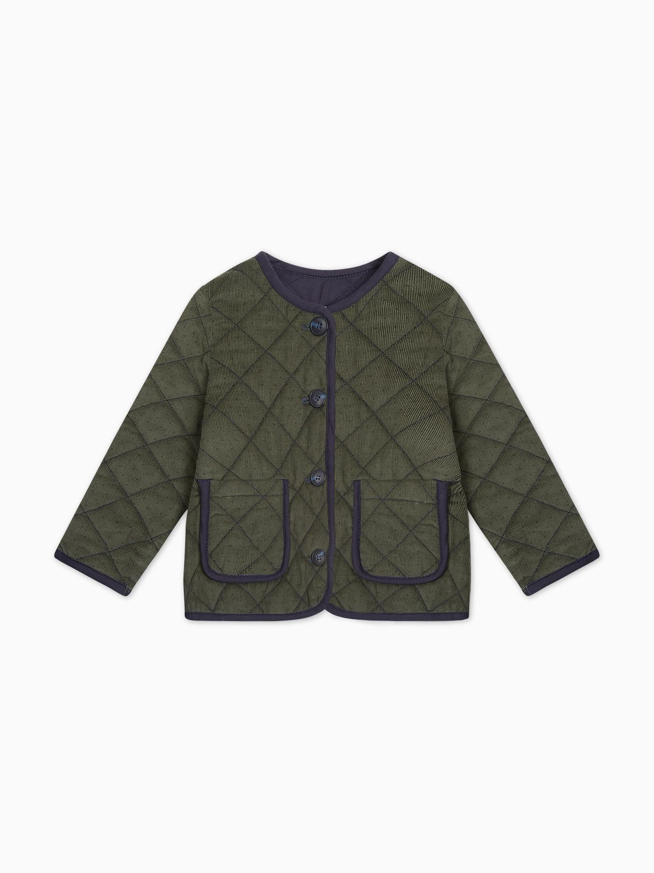 Olive Polka Dot Calida Baby Girl Jacket