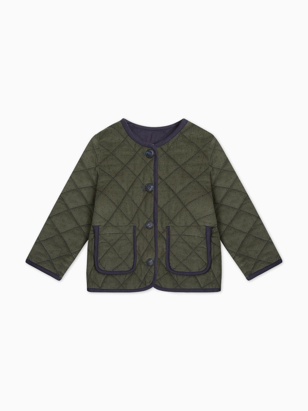 Olive Polka Dot Calida Baby Girl Jacket