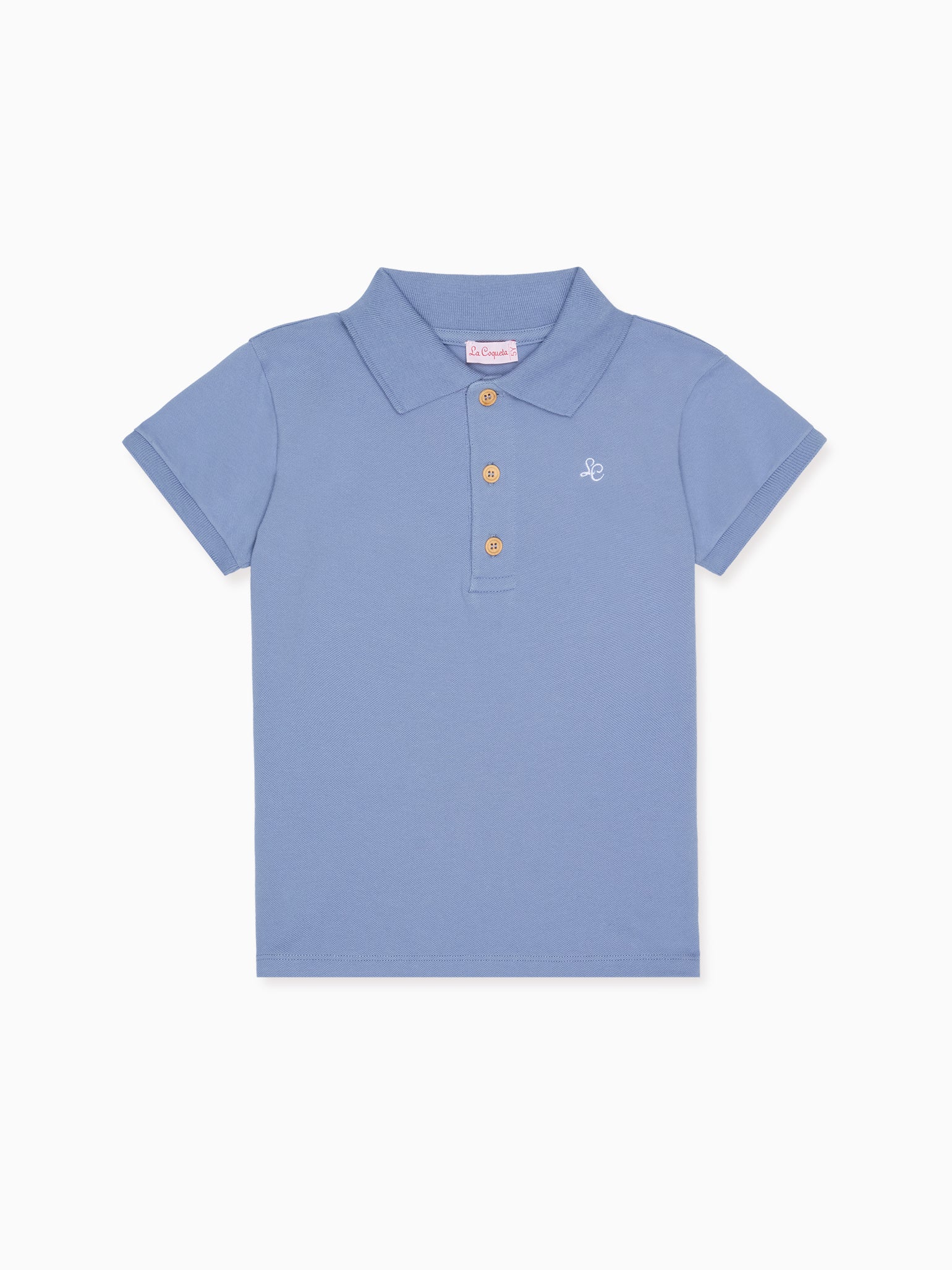 Dusty Blue Camilo Boy Polo Shirt