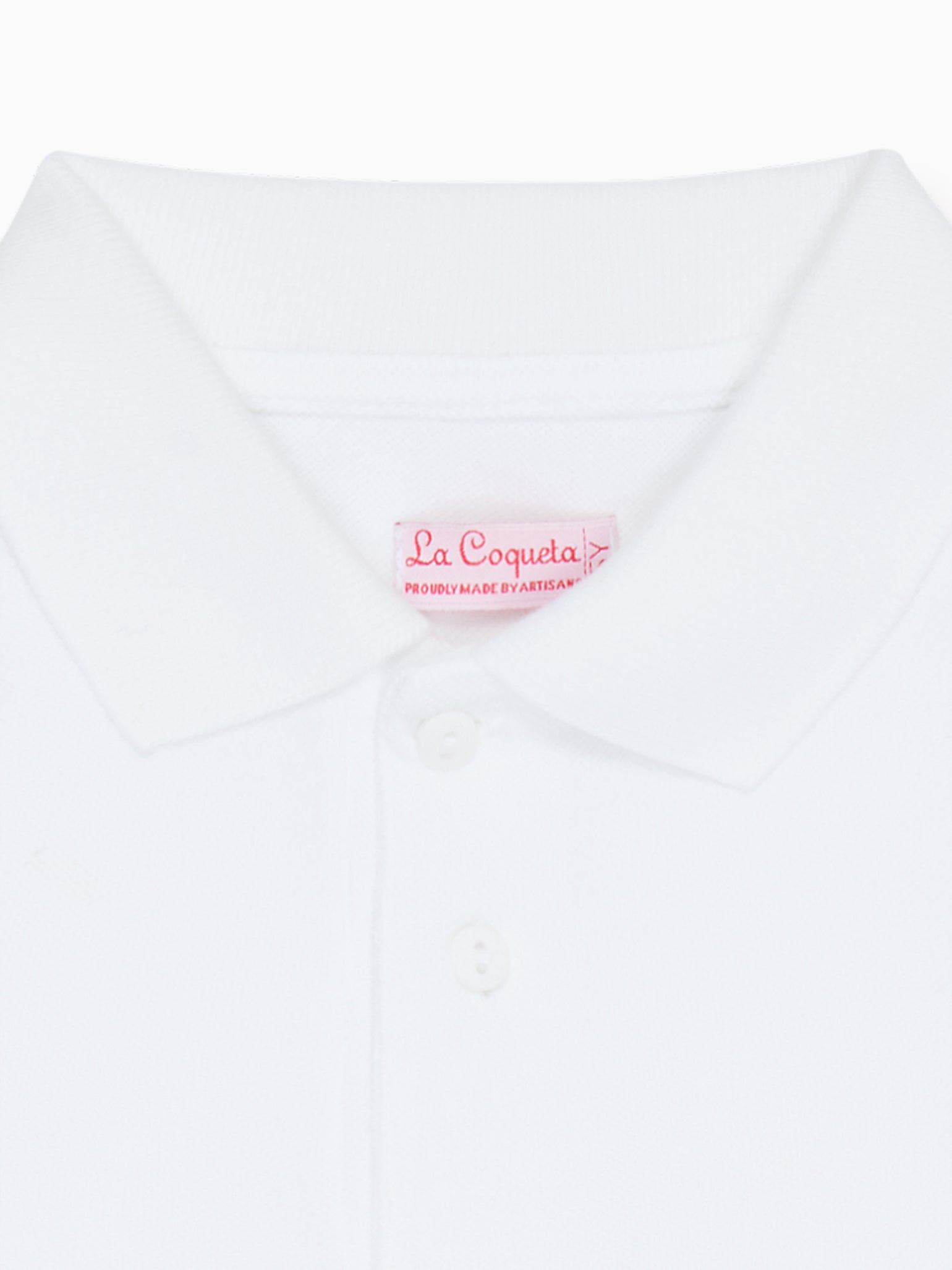 White Camilo Boy Polo Shirt