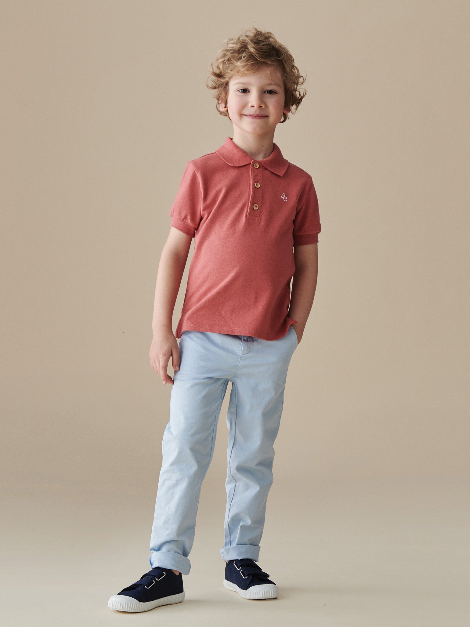 Brick Camilo Boy Polo Shirt