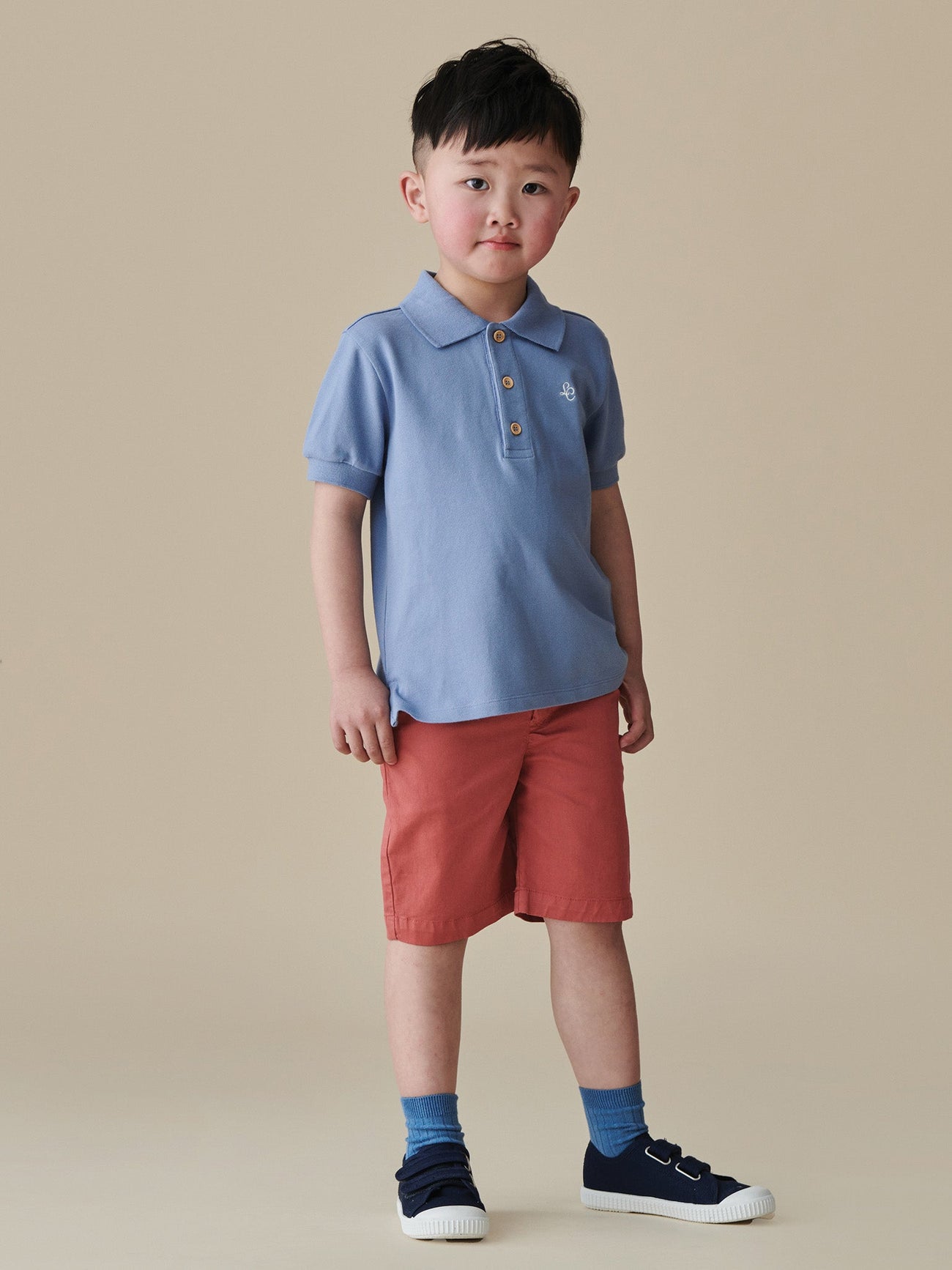 Red Bocusi Boy Chino Shorts