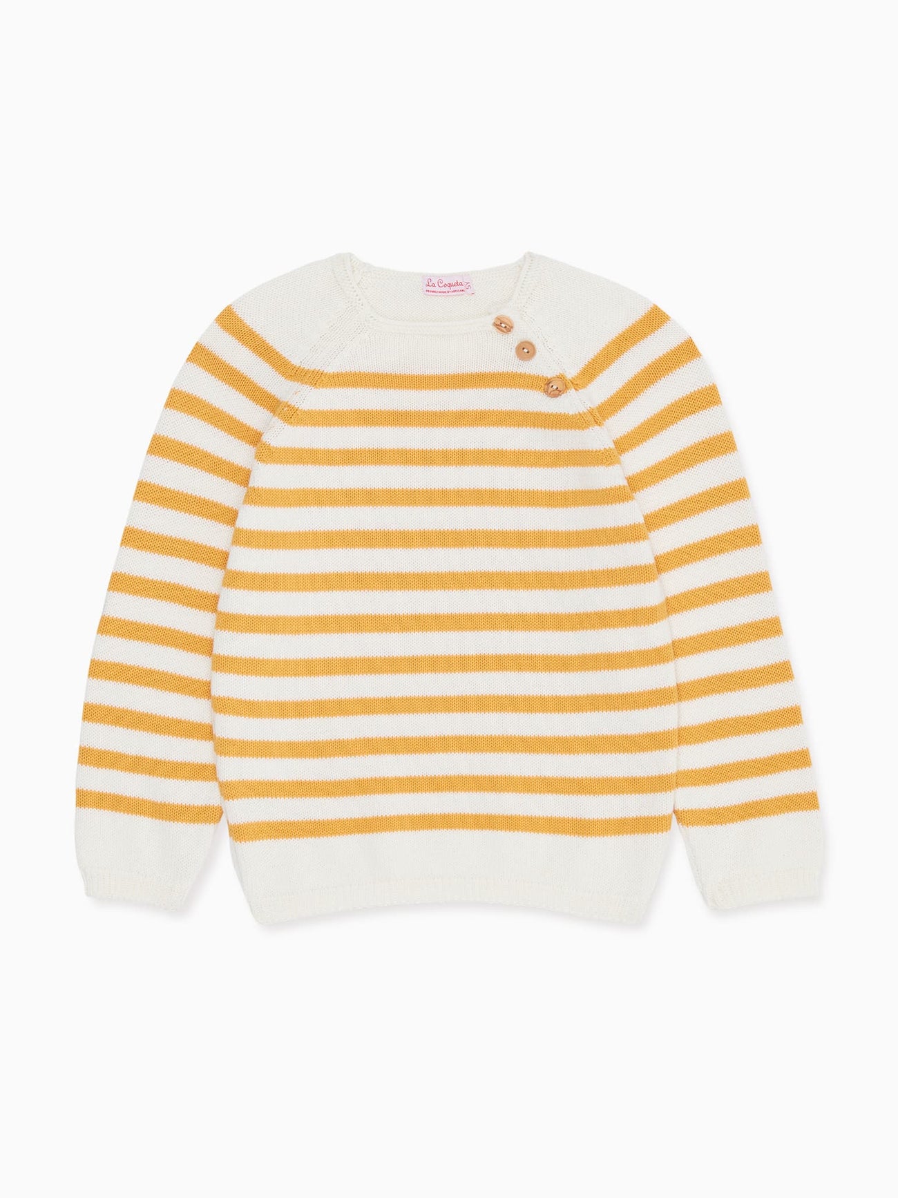 Mustard Stripe Campo Boy Cotton Sweater