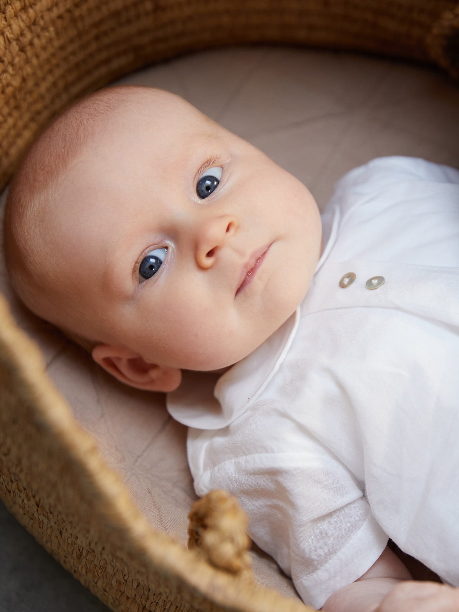 White Cara Baby Bodysuit