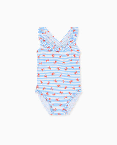 Blue Stripe Caranjo Girl Swimsuit