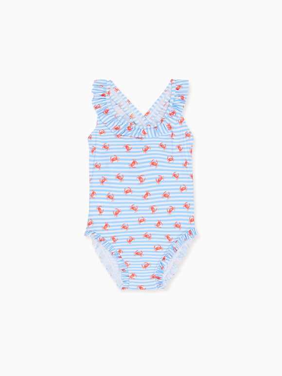 Blue Stripe Caranjo Girl Swimsuit