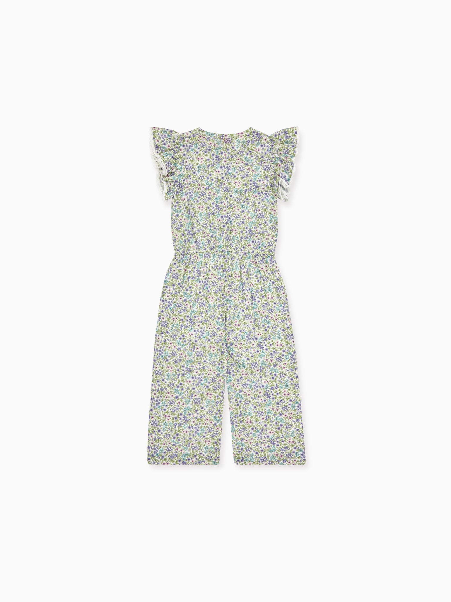 Green Floral Carina Girl Jumpsuit