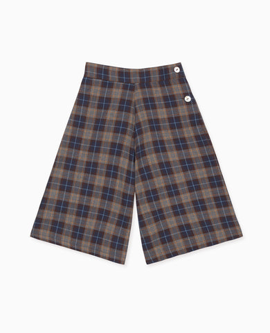 Blue Check Carmin Girl Pants