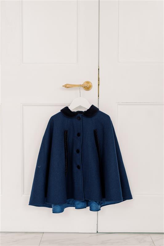 Navy Clara Girl Cape