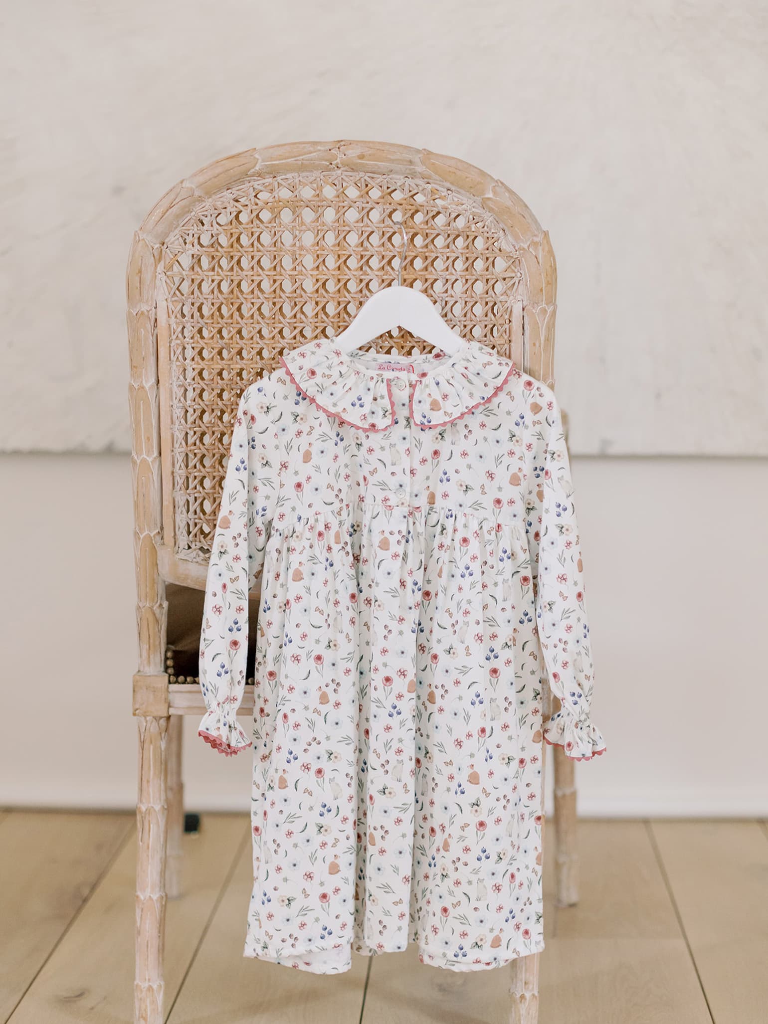 Ivory Floral Clia Girl Nightgown