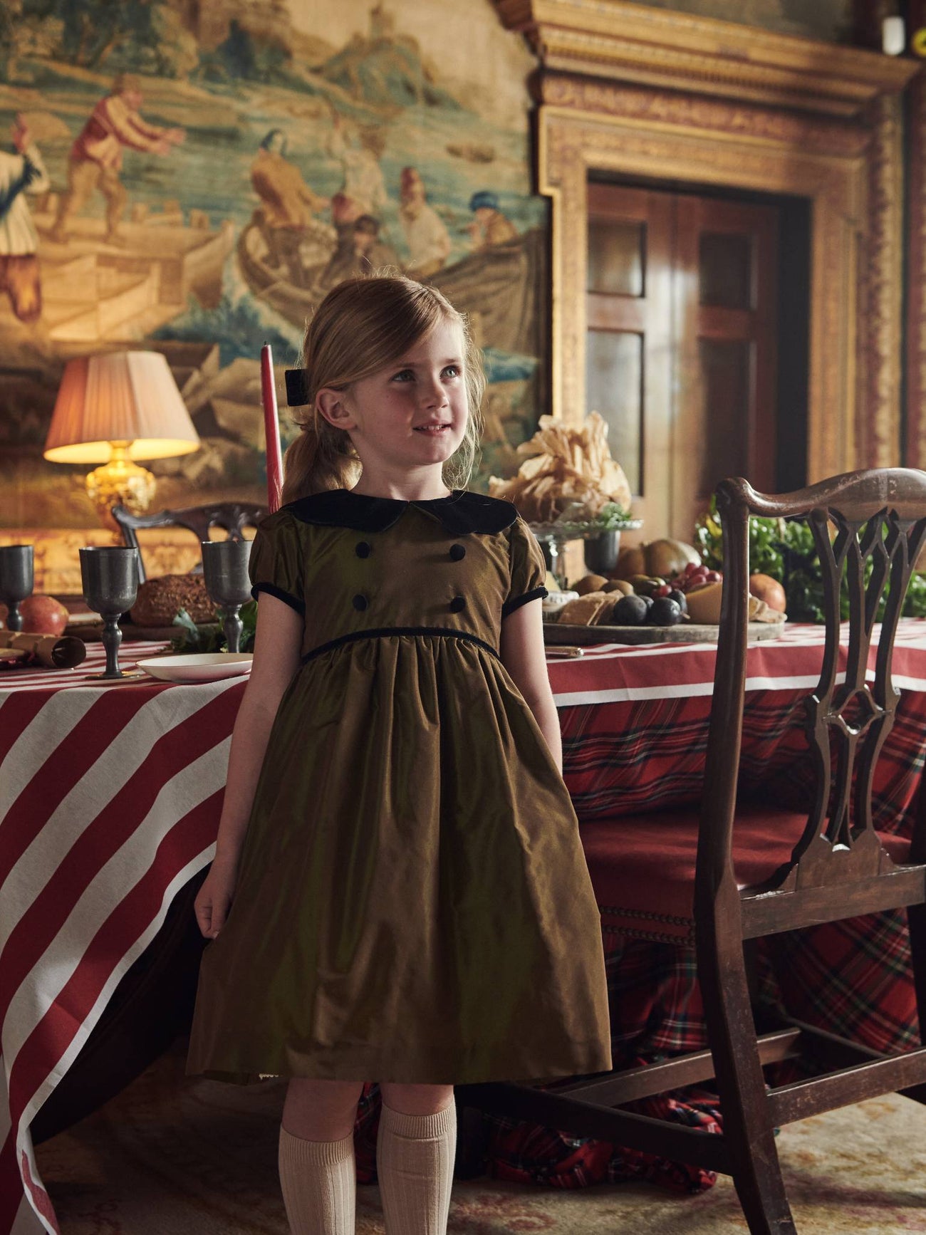 Olive Constanza Girl Dress