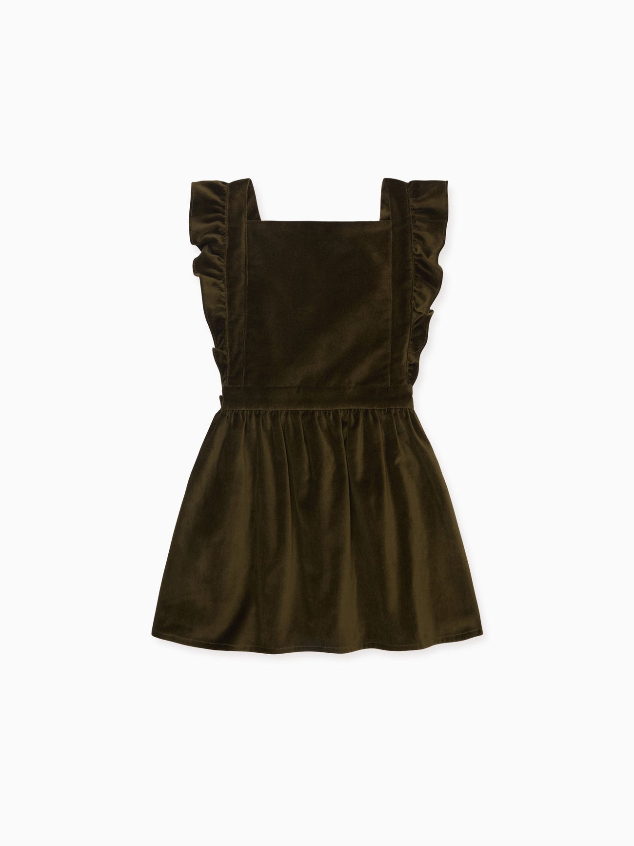 Olive Cora Velvet Girl Pinafore Skirt