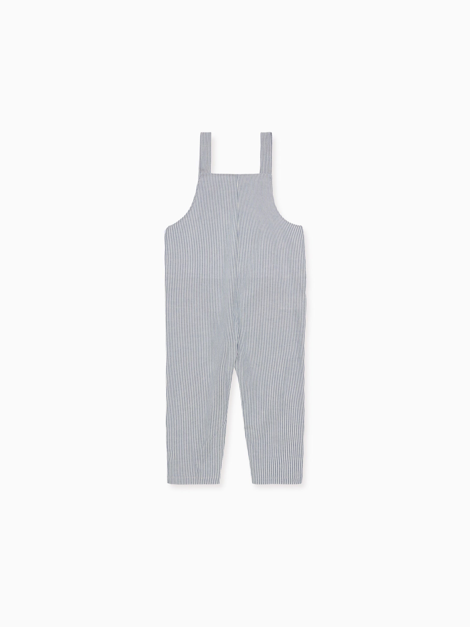 Navy Stripe Coroza Baby Dungarees