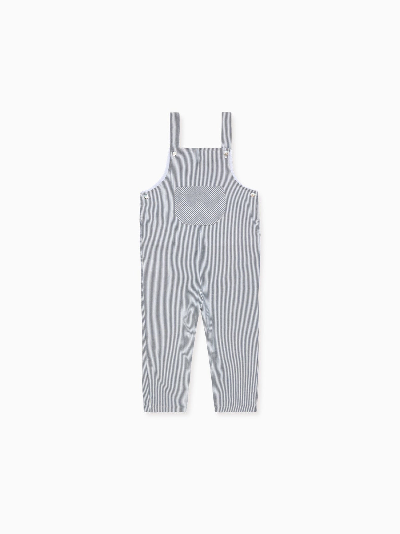 Navy Stripe Coroza Baby Overalls