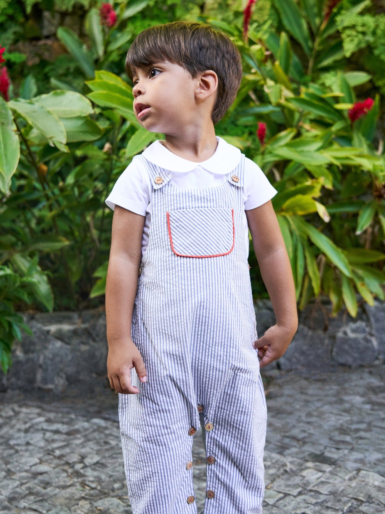 Milo Baby Top & Coroza Baby Dungarees Outfit Bundle