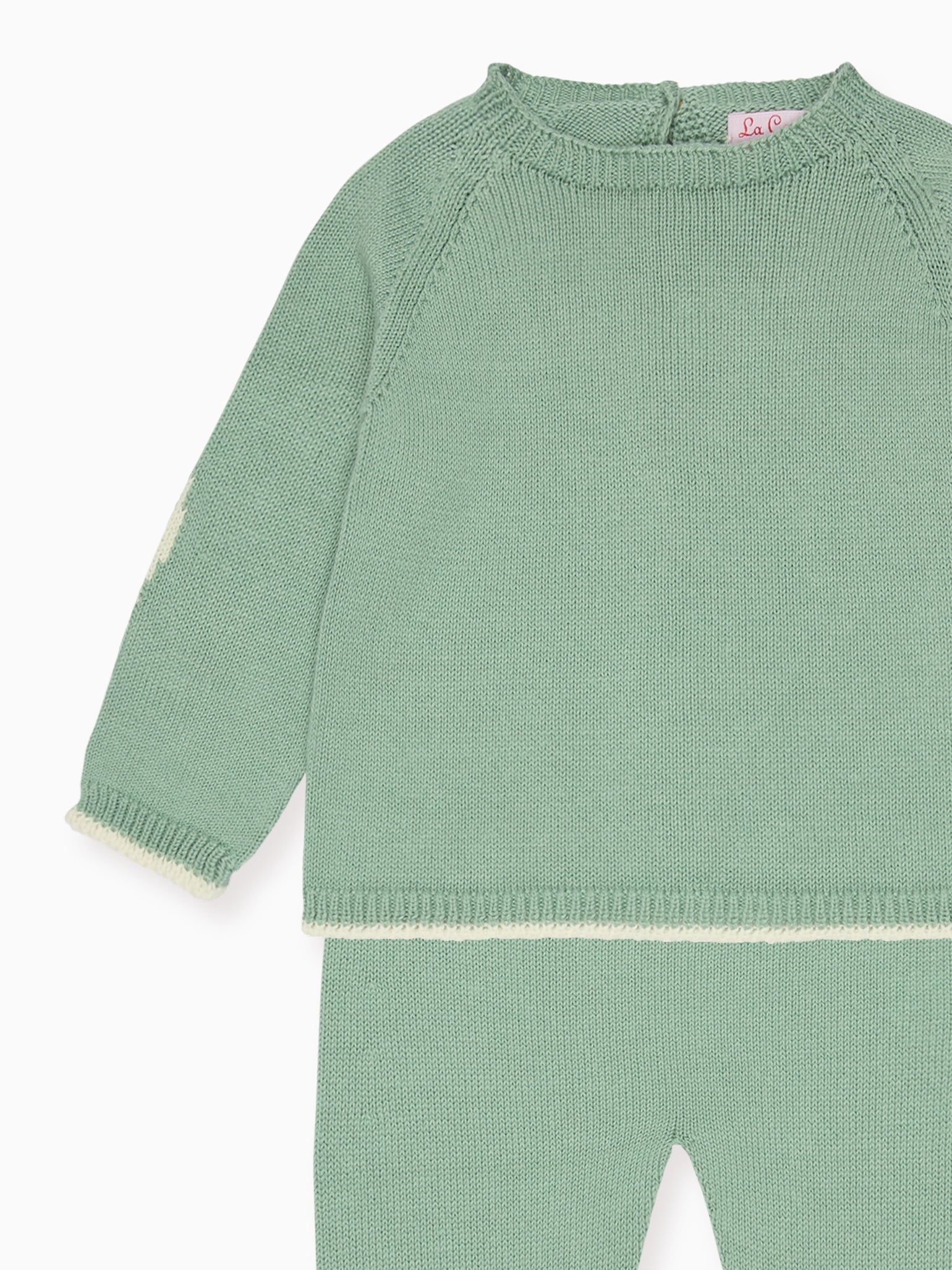 Sage Mirlo Cotton Baby Knitted Set