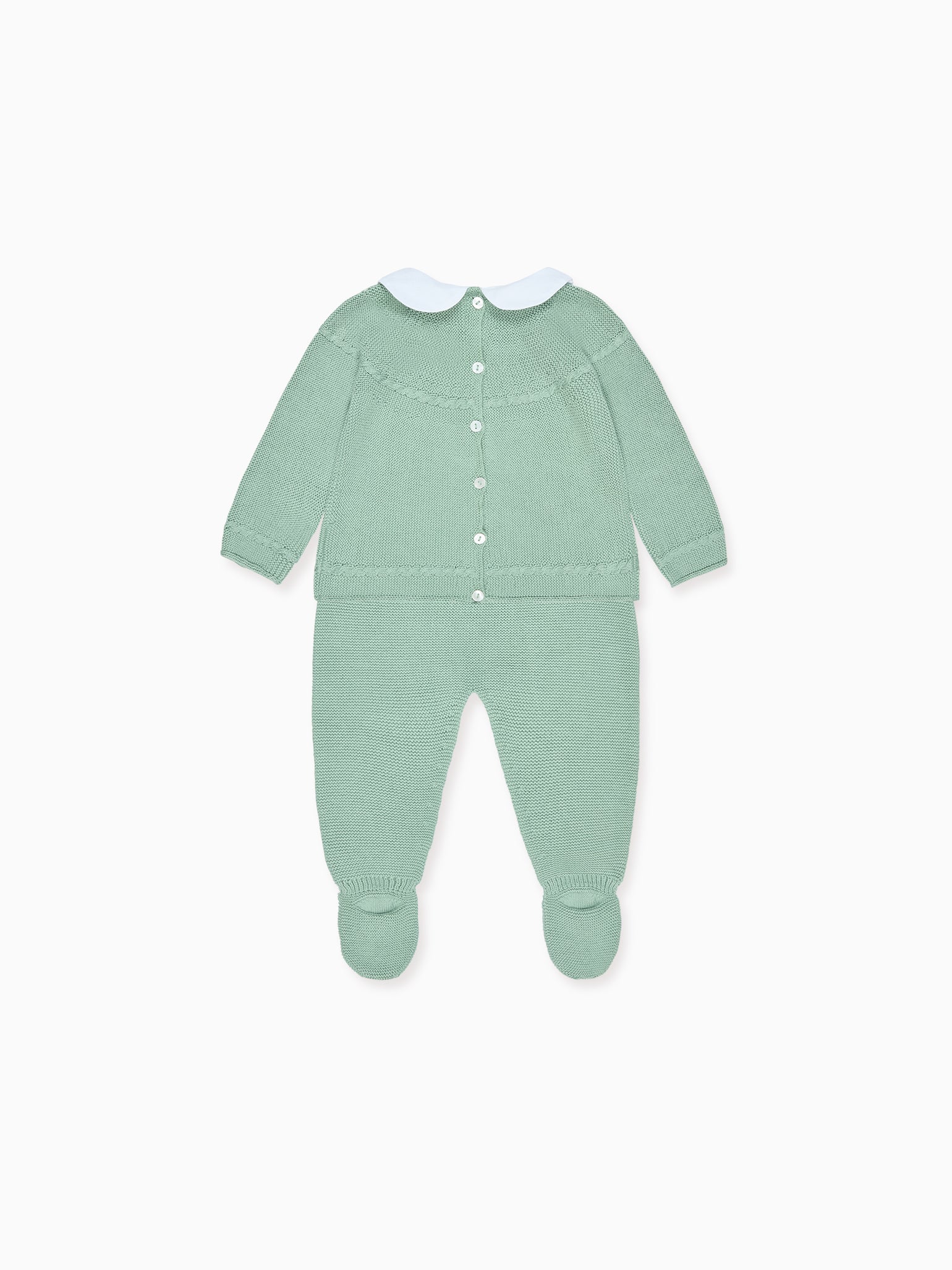 Sage Dali Cotton Baby Knitted Set