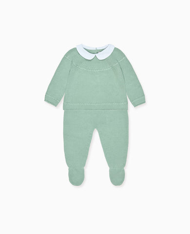 Sage Dali Cotton Baby Knitted Set