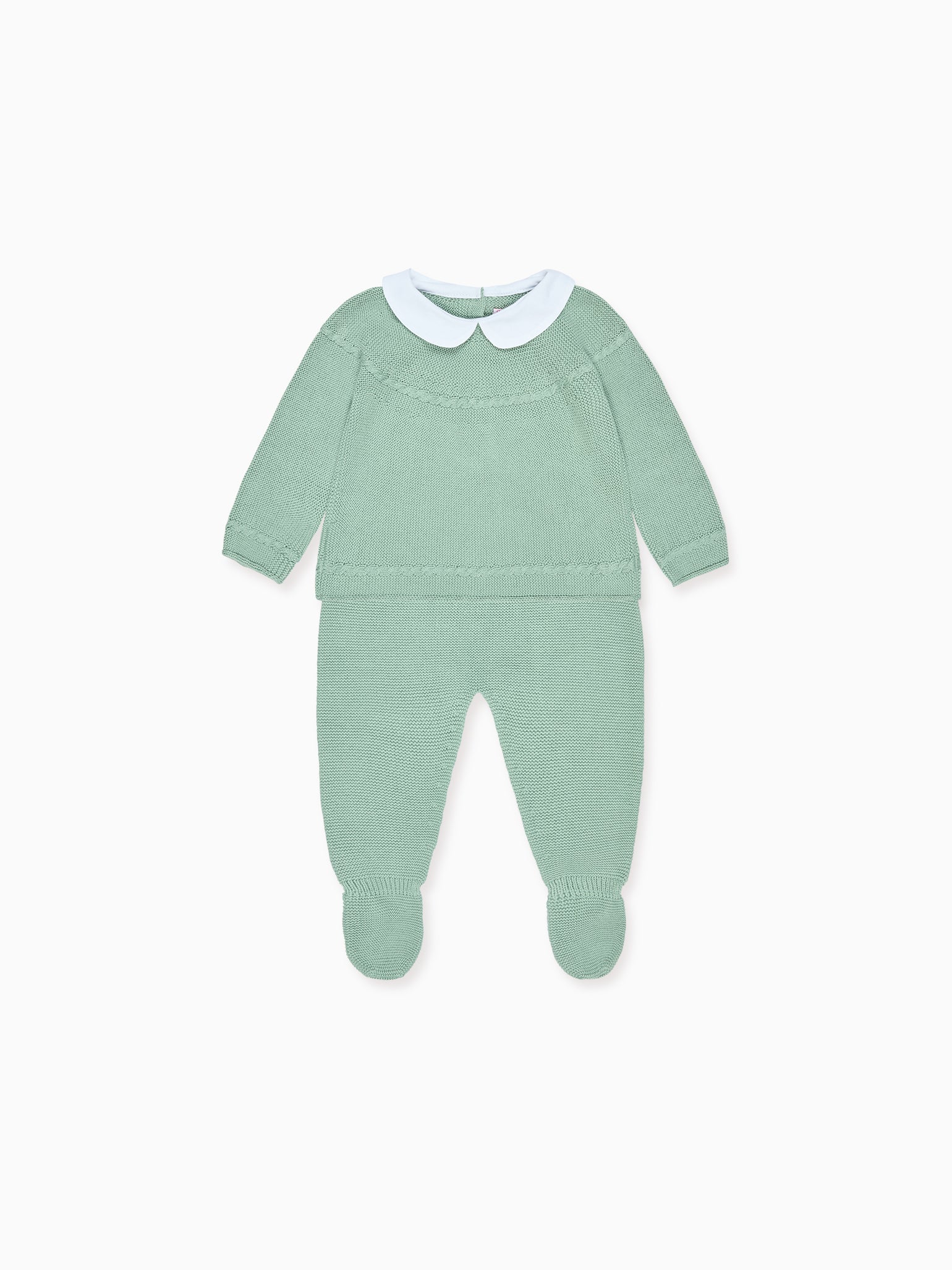 Sage Dali Cotton Baby Knitted Set