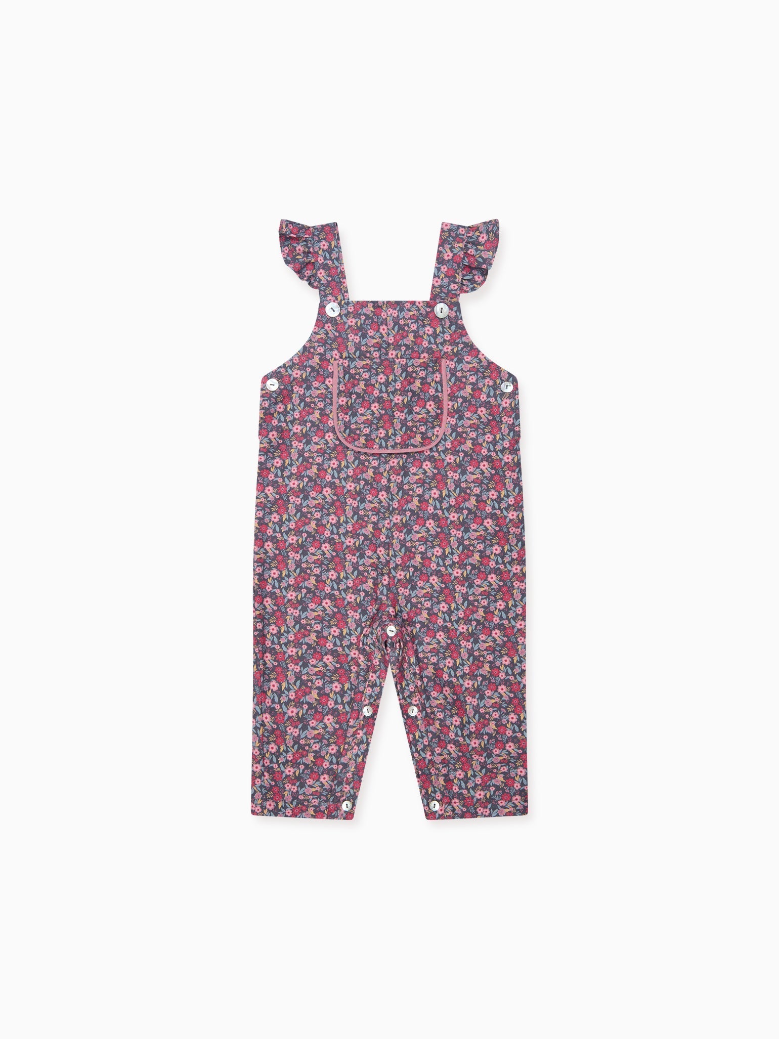 Dusty Pink Delphina Baby Girl Dungarees