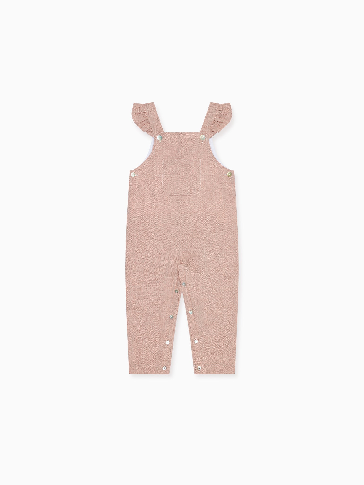 Dusty Pink Delphina Baby Girl Dungarees