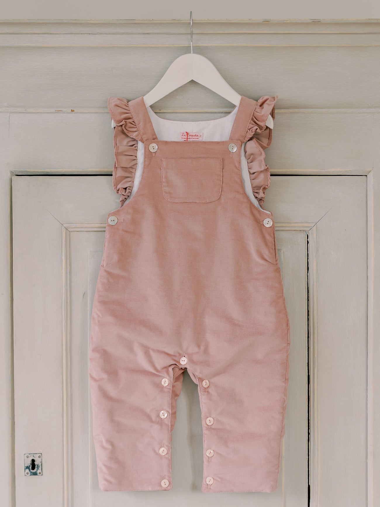 Pink Delphina Baby Girl Overalls