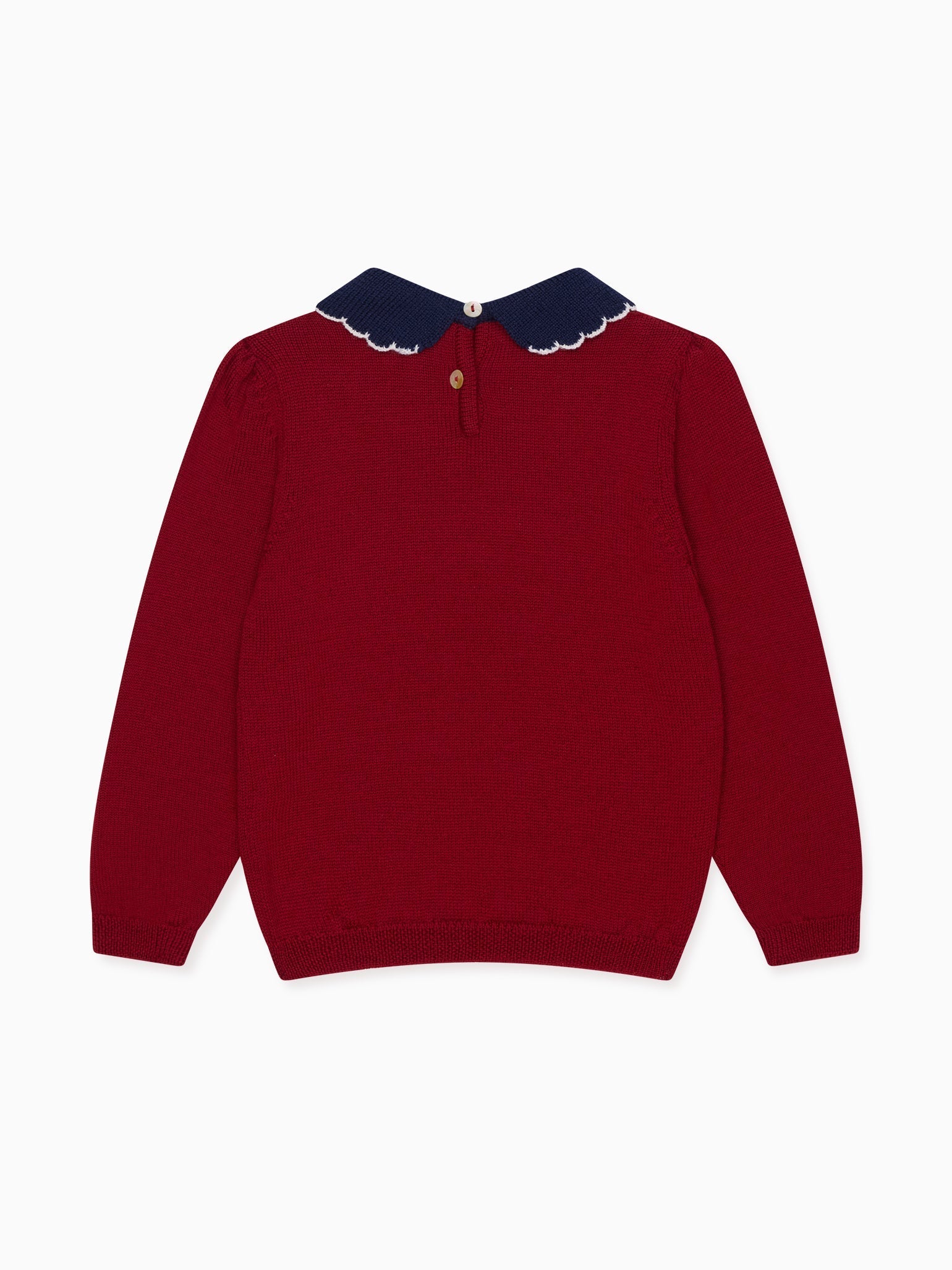 Burgundy Diana Merino Girl Sweater