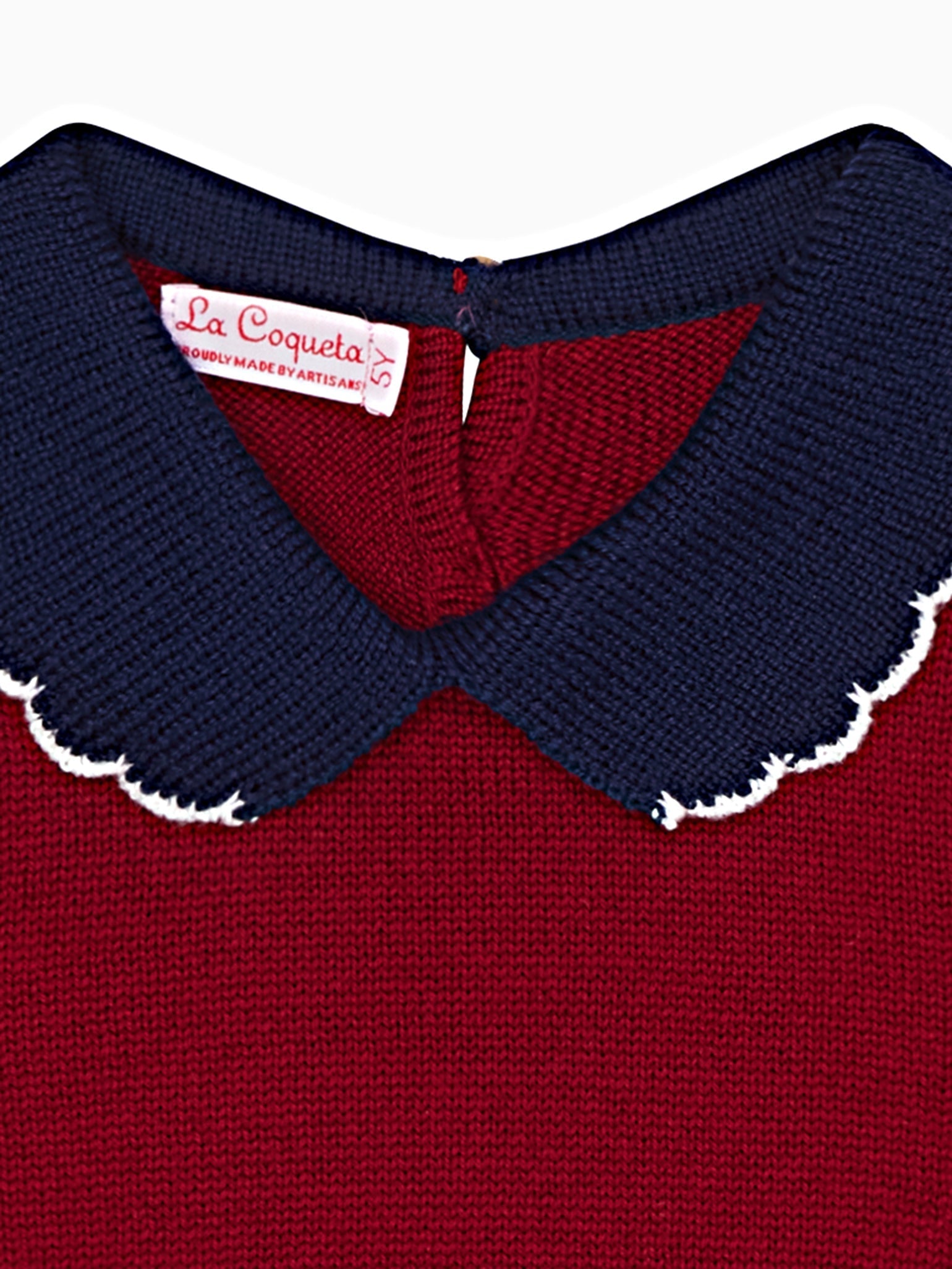 Burgundy Diana Merino Girl Sweater