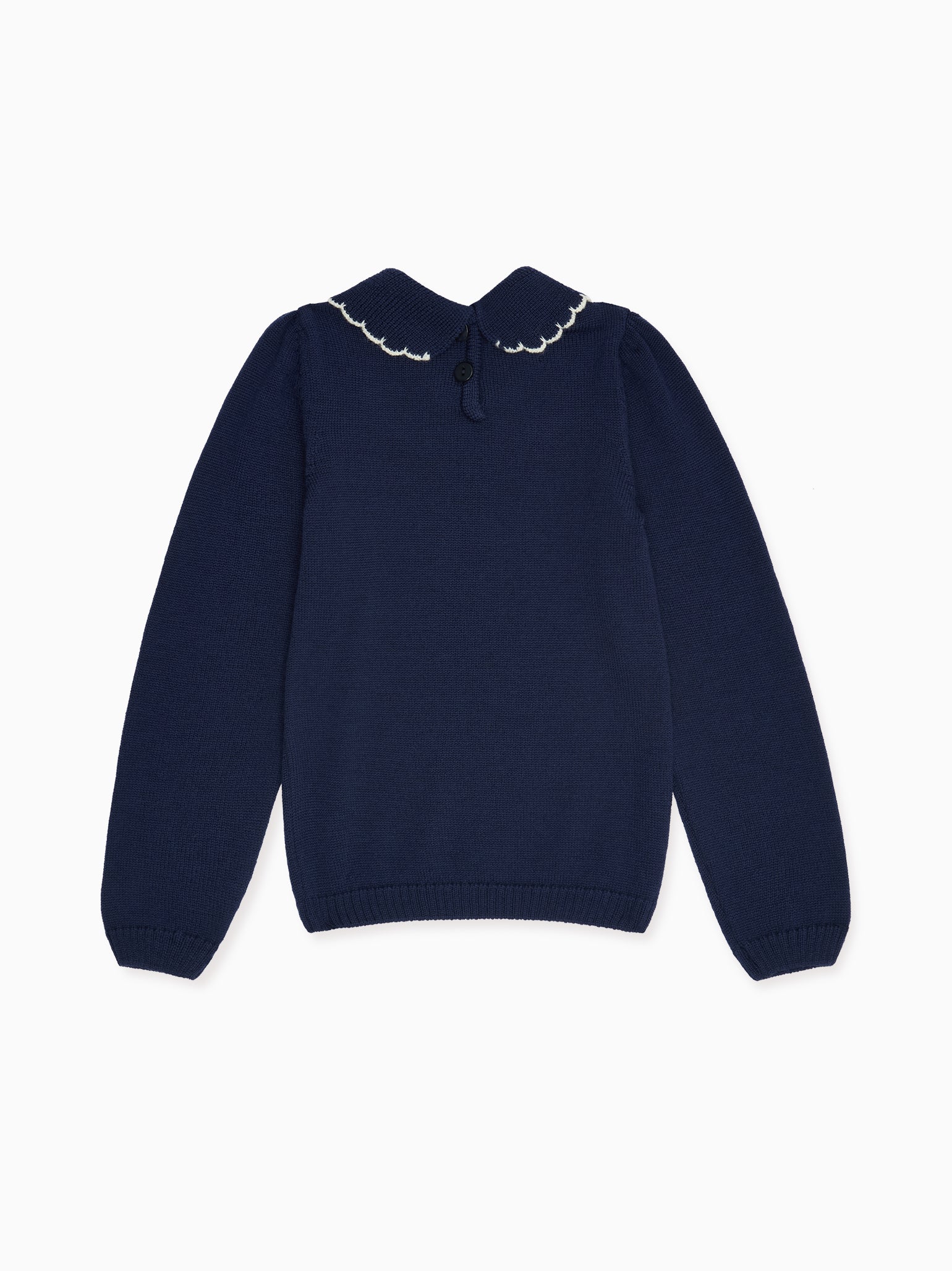 Navy Diana Merino Girl Jumper