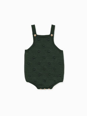 Olive Green Dima Merino Baby Overalls