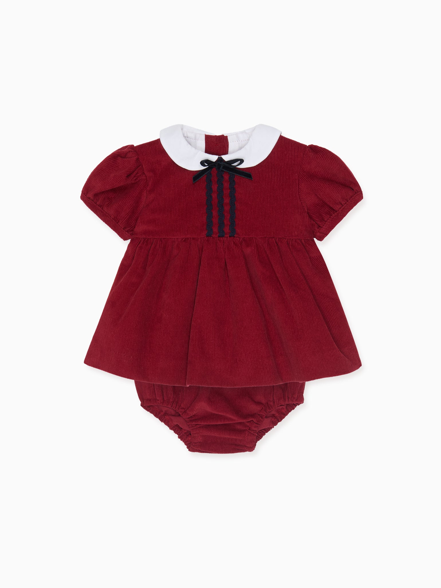 Burgundy Dominica Corduroy Baby Girl Set