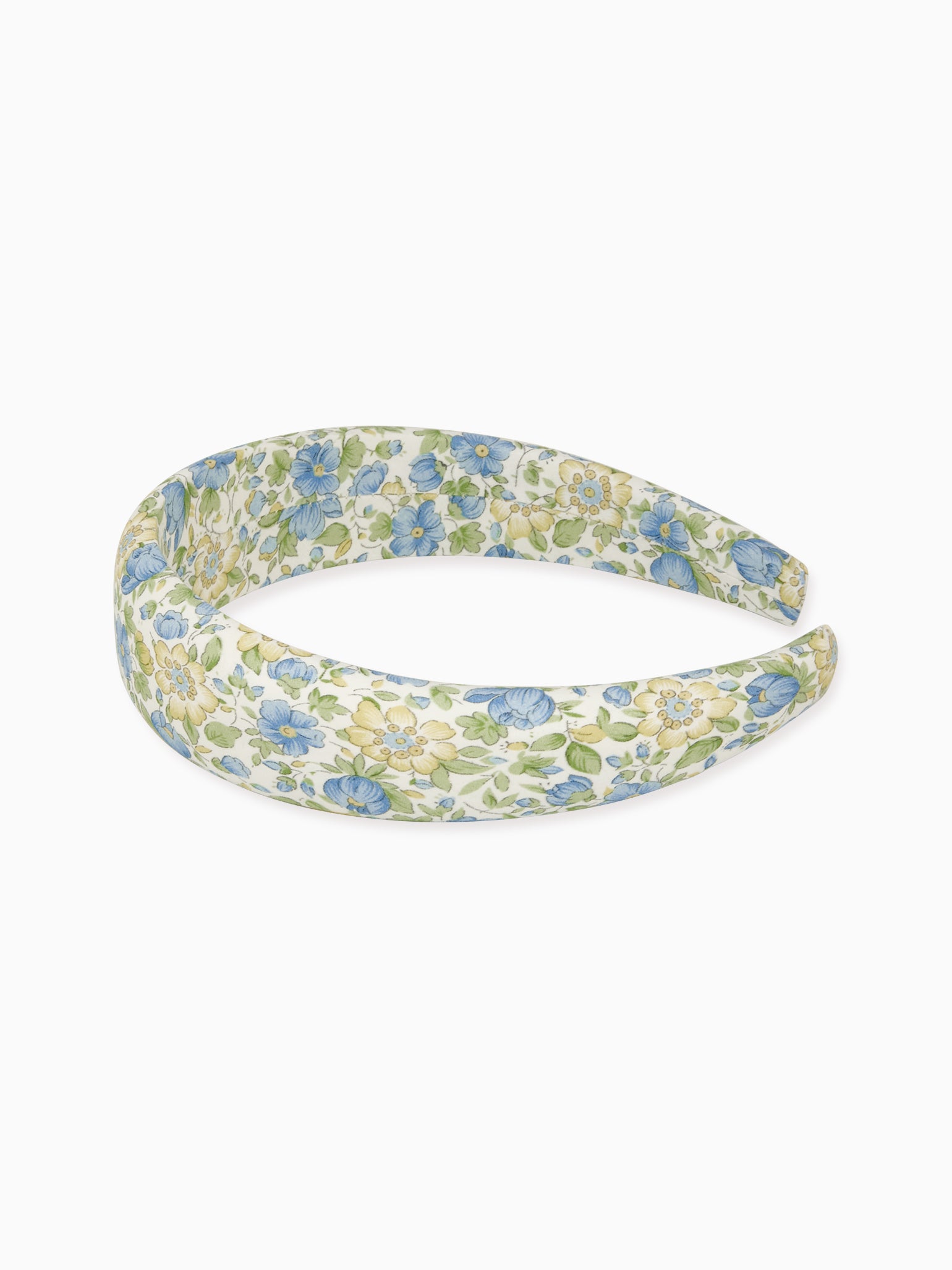 Green Floral Girl Wide Headband