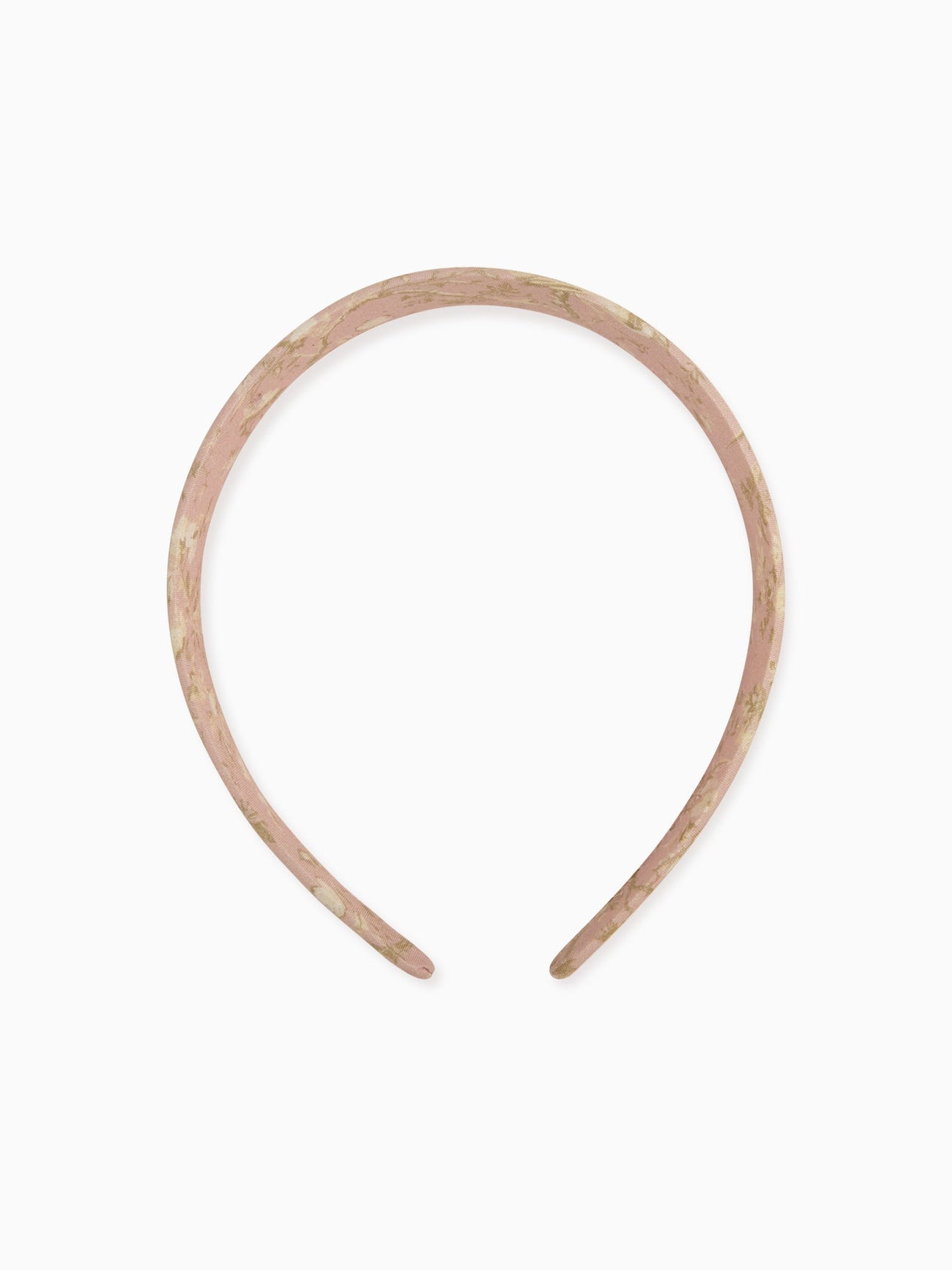 Pink Toile Girl Flat Wide Headband
