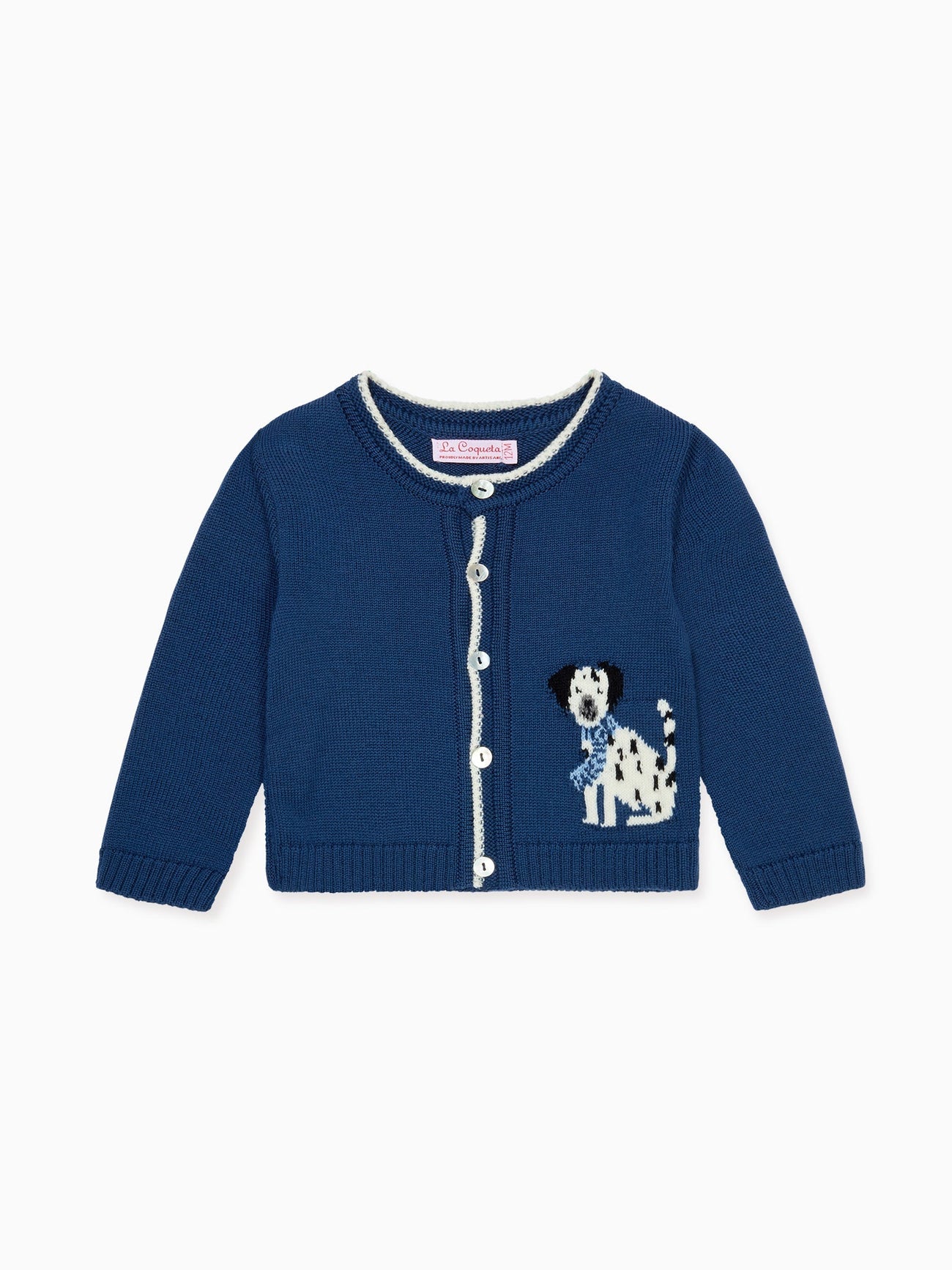 Petrol Blue Eber Merino Baby Cardigan
