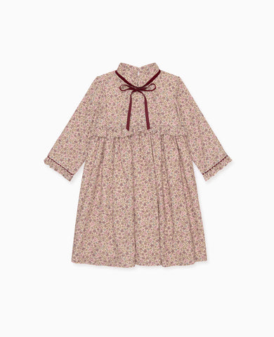 Pink Floral Palmira Girl Empire Dress