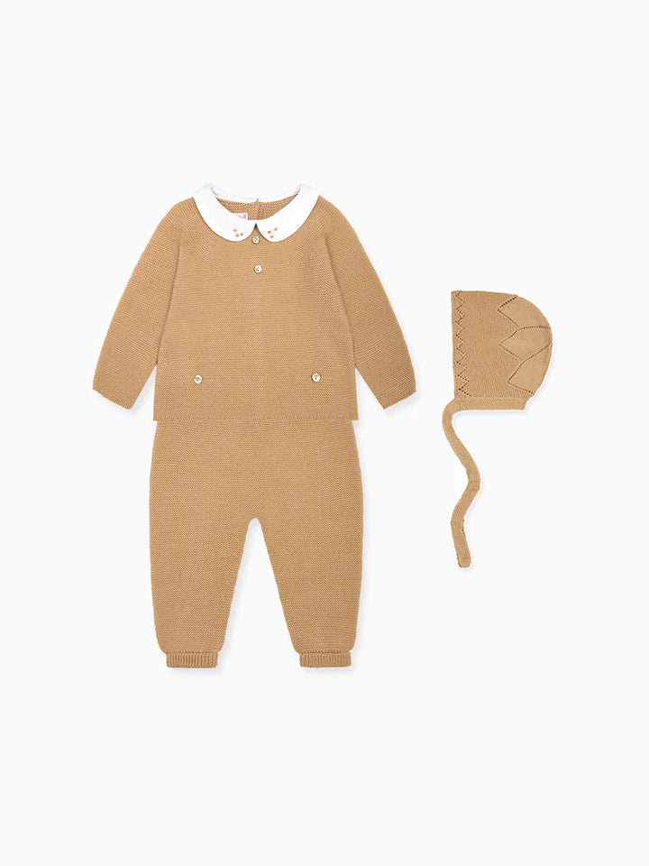 Camel Fonzo Merino Baby Knitted Gift Box Set